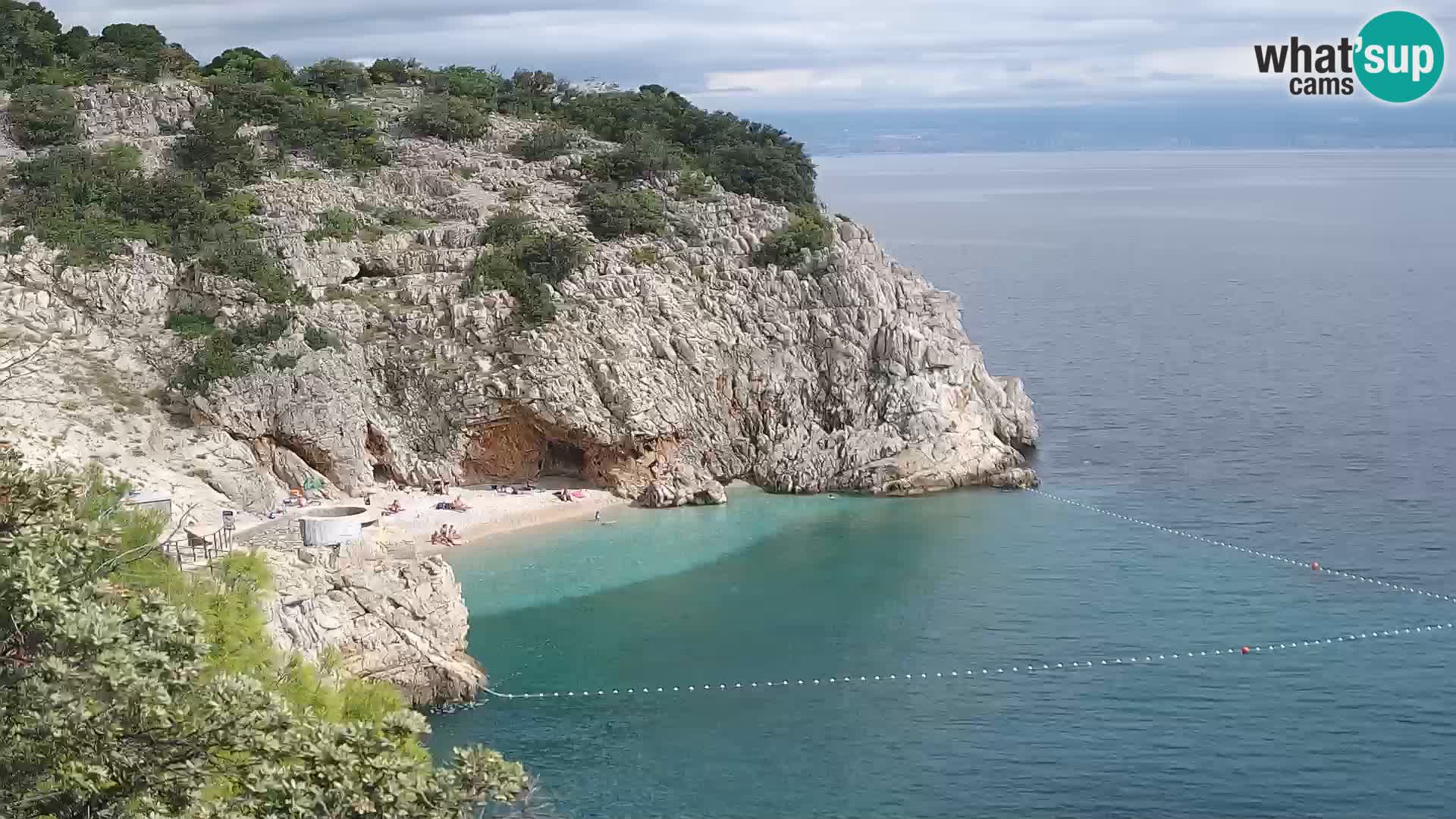 Webcam Brseč beach – Mošćenička Draga – Croatia