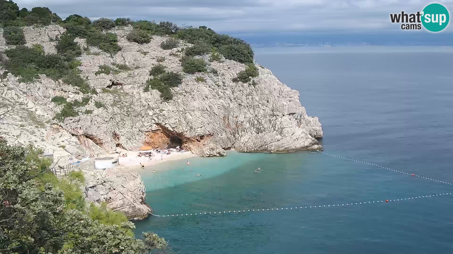 Webcam Brseč beach – Mošćenička Draga – Croatia