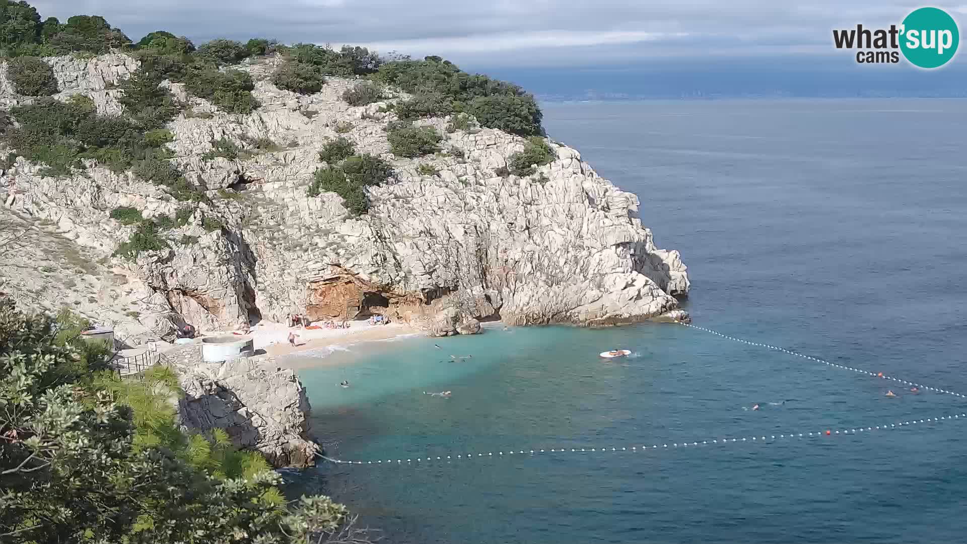Webcam Brseč beach – Mošćenička Draga – Croatia