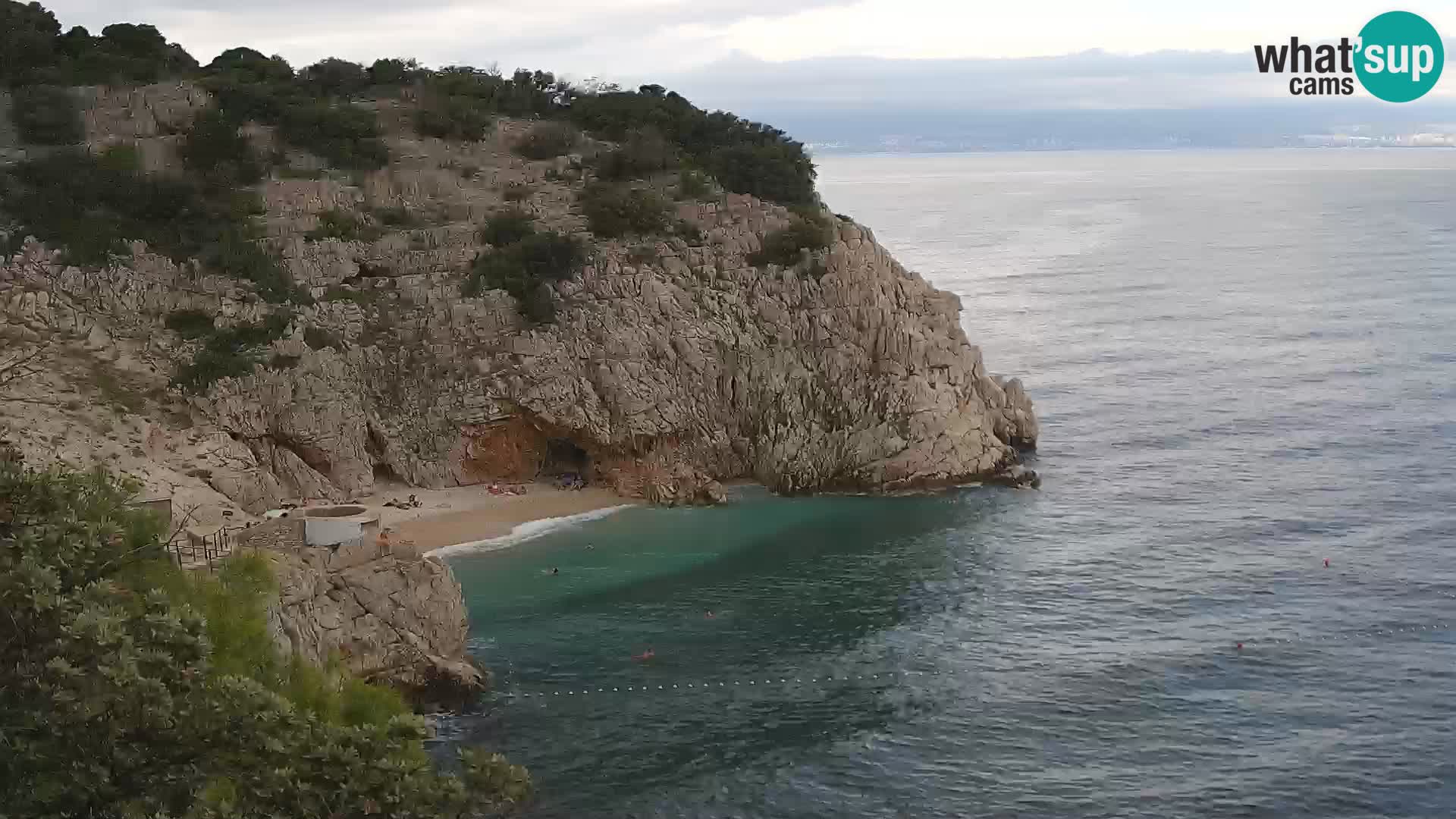 Web kamera plaže Brseč – Mošćenička Draga – Hrvatska
