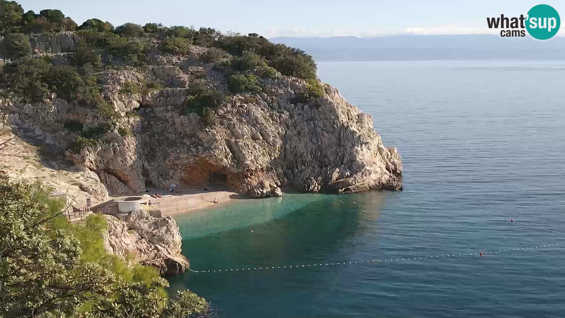 Webcam Brseč beach – Mošćenička Draga – Croatia