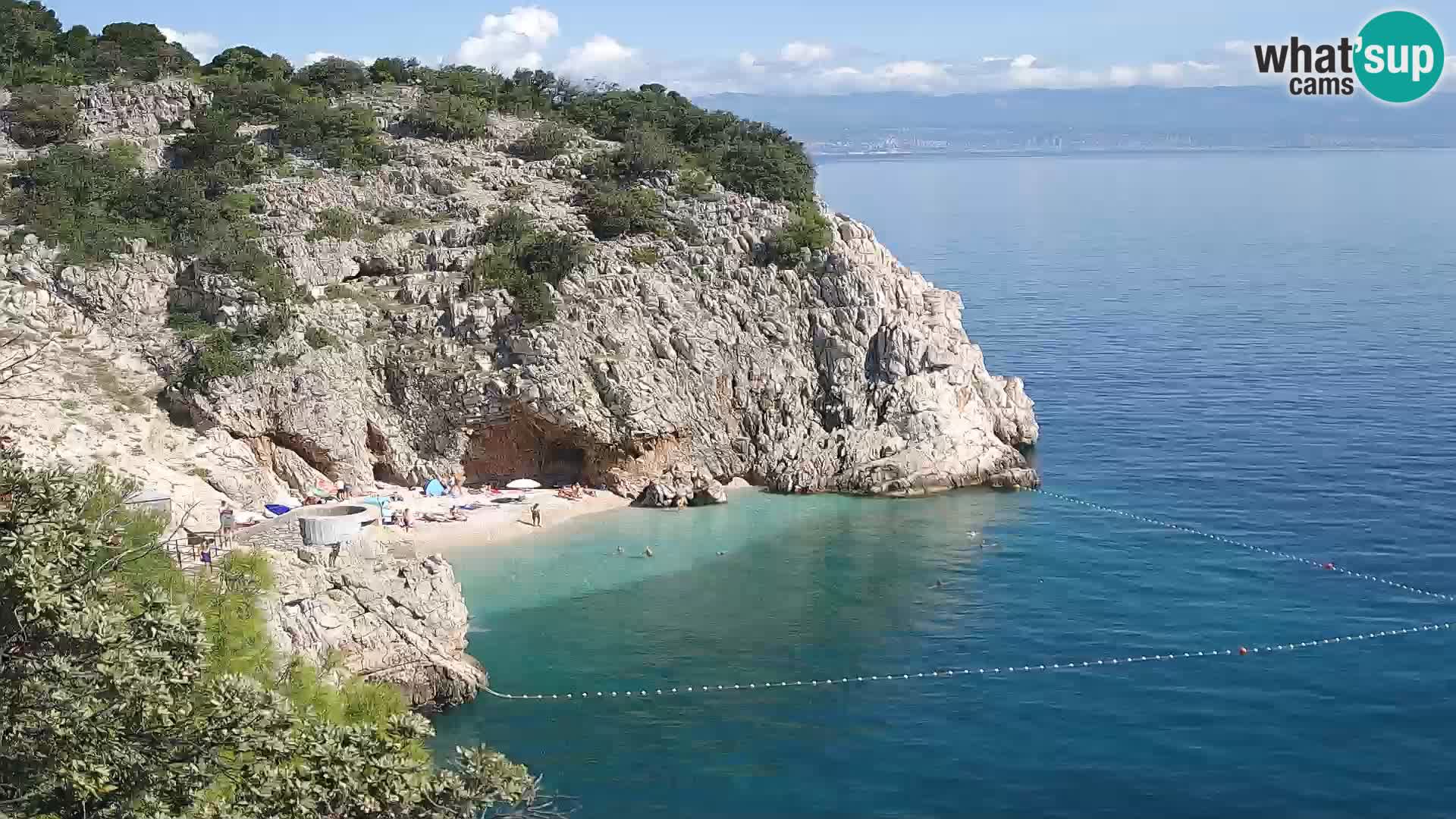 Webcam Brseč beach – Mošćenička Draga – Croatia