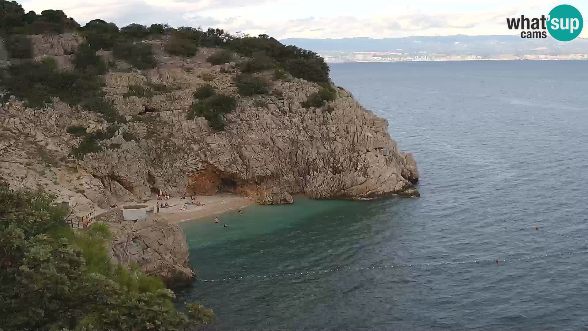 Webcam Brseč beach – Mošćenička Draga – Croatia