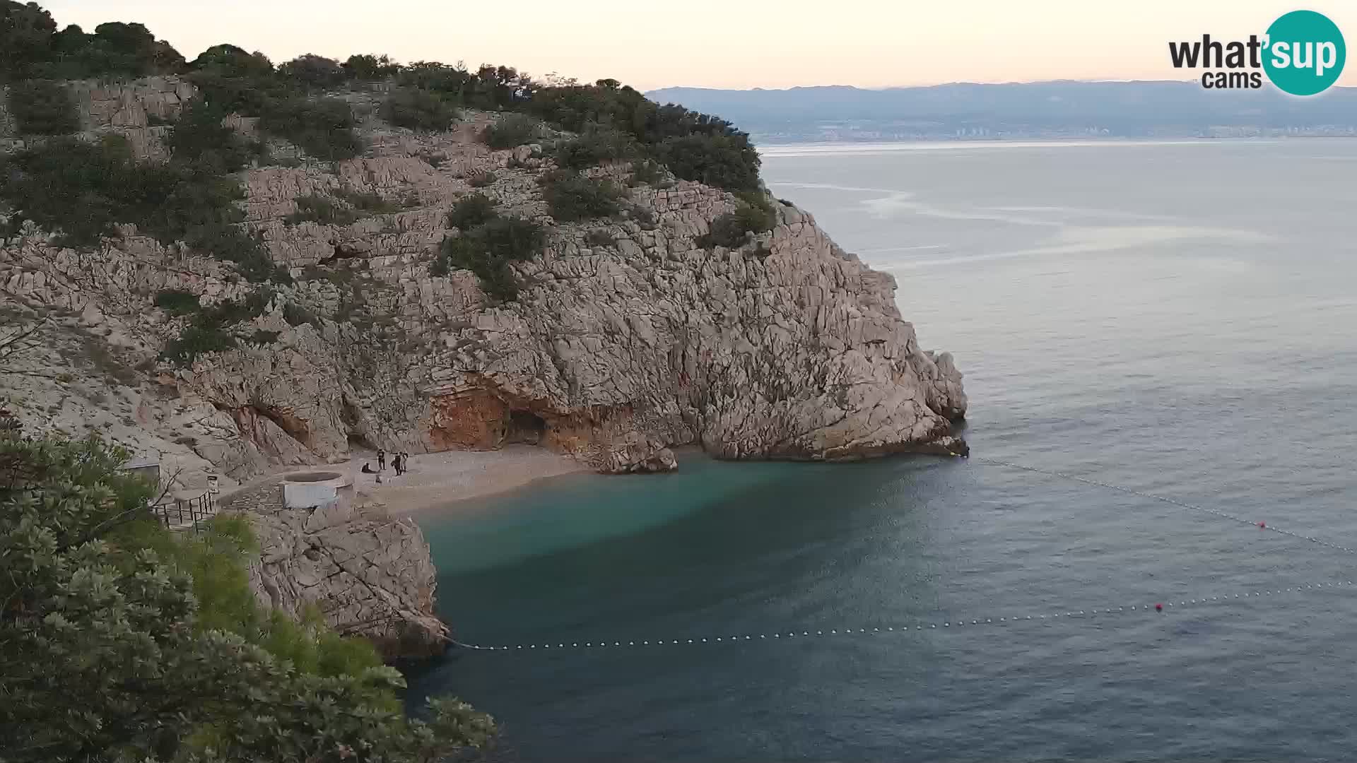 Spletna kamera Brseč plaža – Mošćenička Draga – Hrvaška