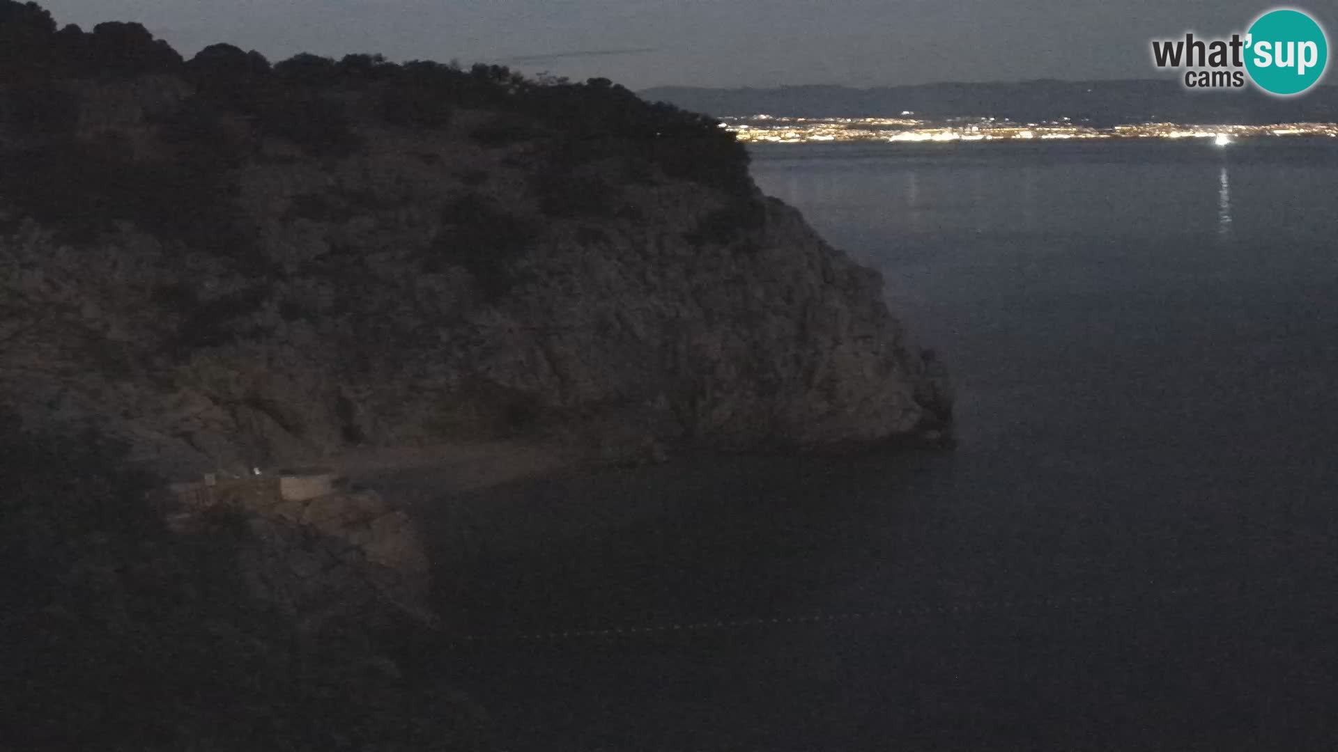 Webcam plage Brseč à Mošćenička Draga, Croatie