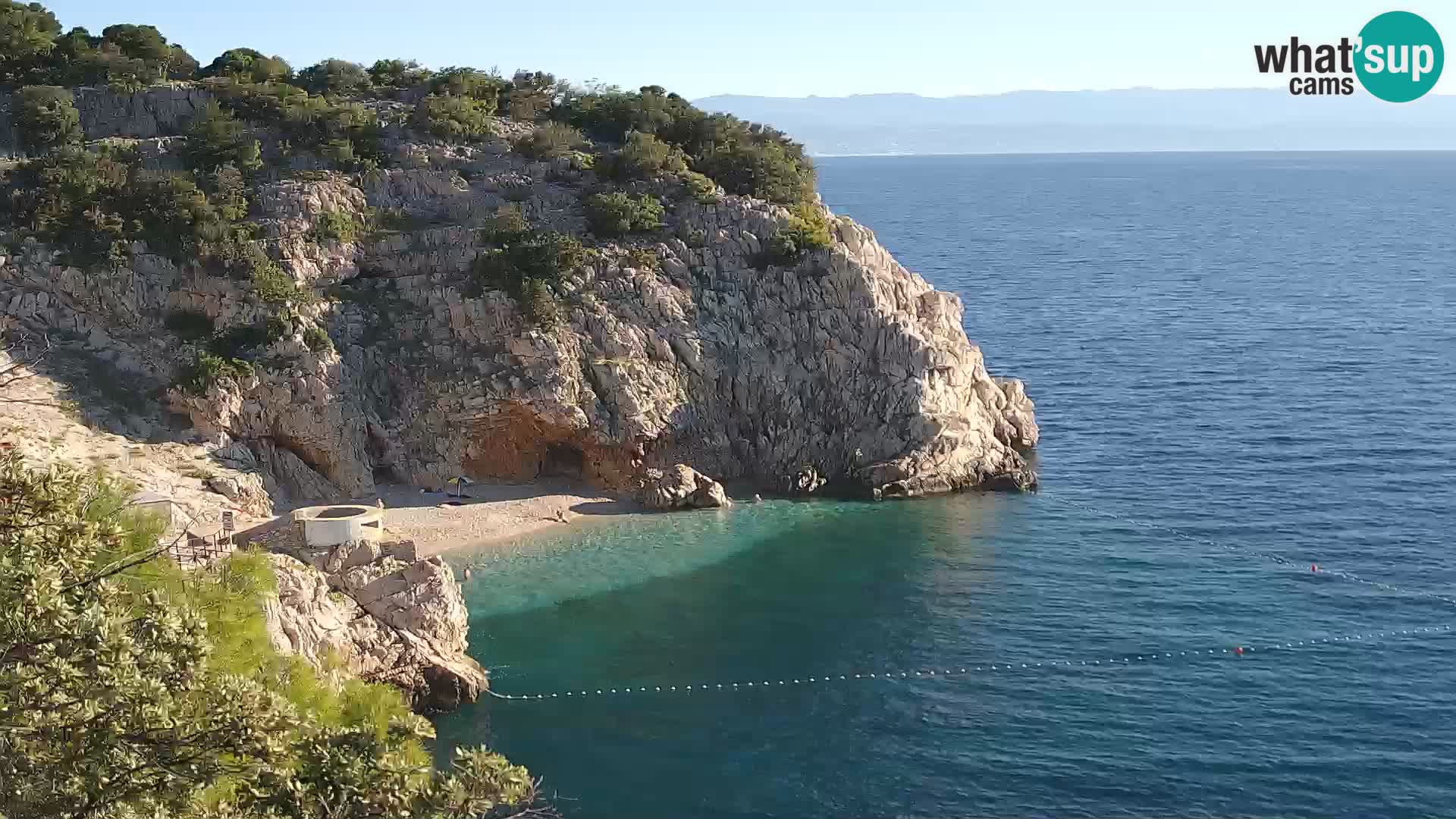 Webcam plage Brseč à Mošćenička Draga, Croatie