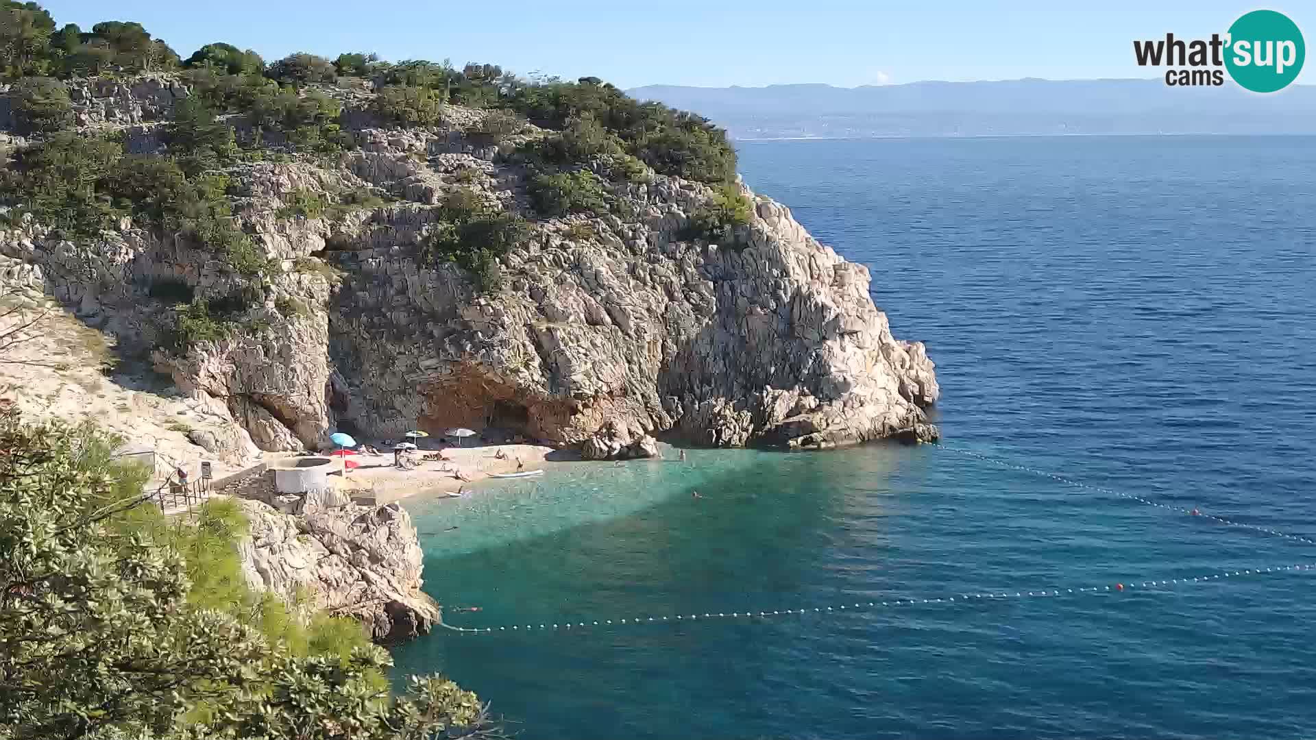 Web kamera plaže Brseč – Mošćenička Draga – Hrvatska