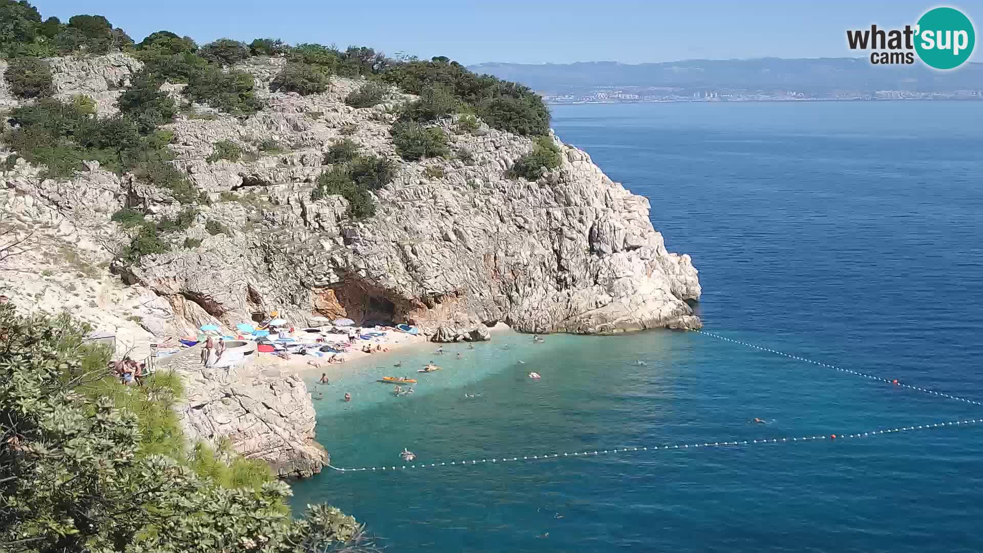 Webcam Brseč beach – Mošćenička Draga – Croatia