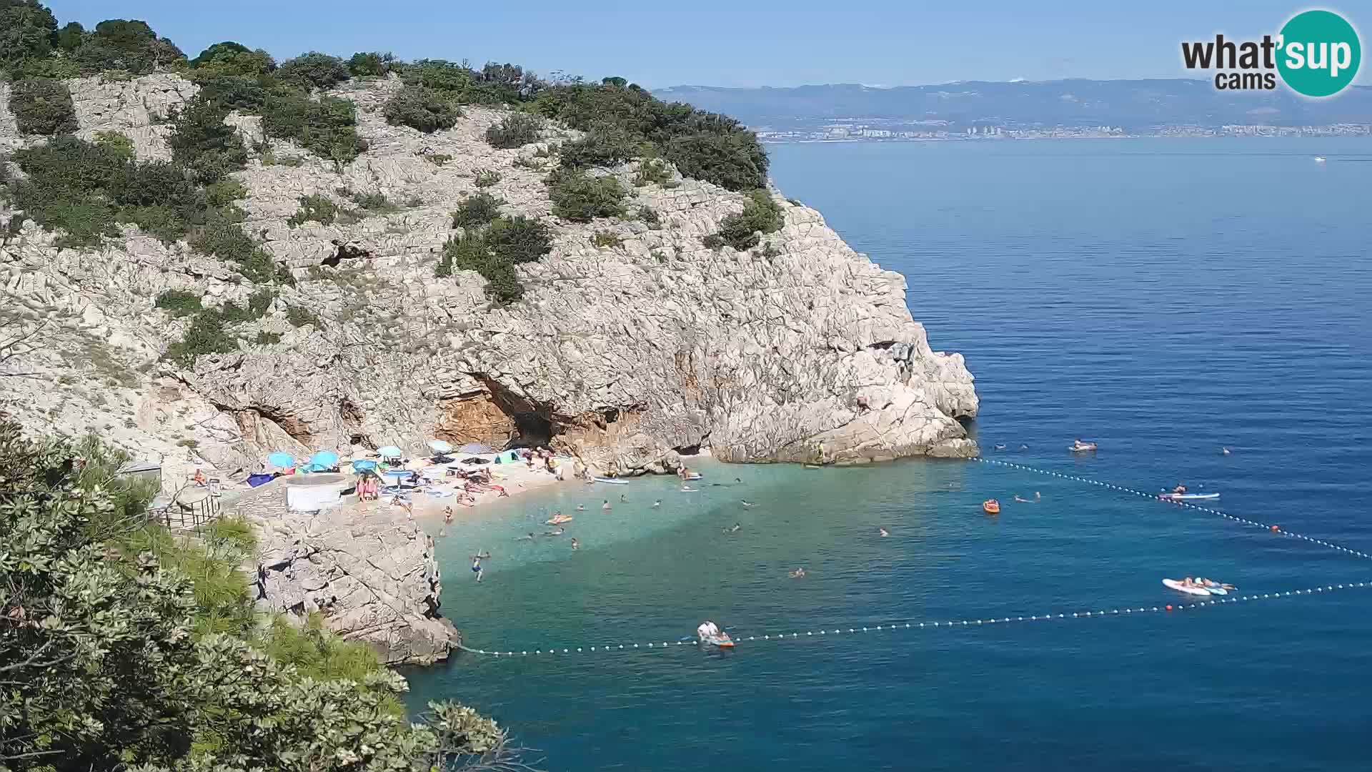 Webcam Brseč beach – Mošćenička Draga – Croatia