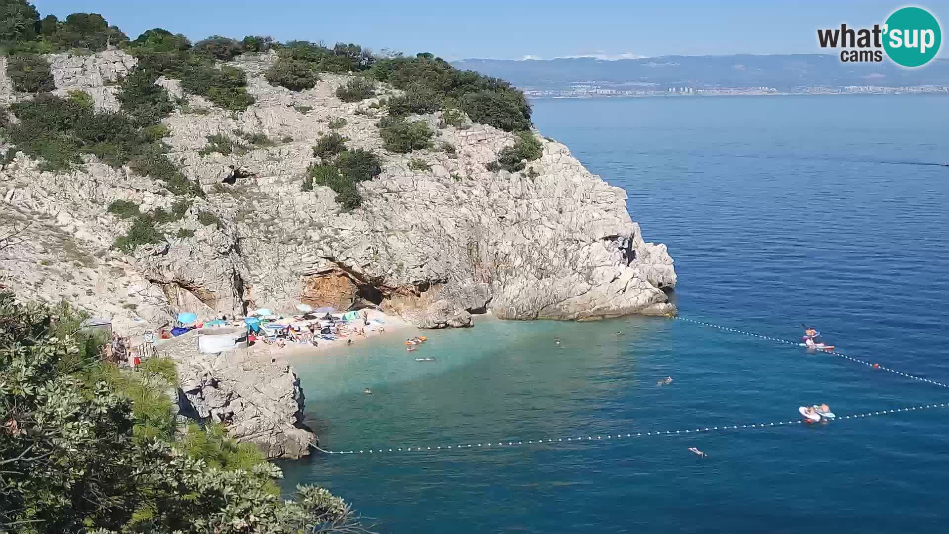 Webcam Brseč beach – Mošćenička Draga – Croatia