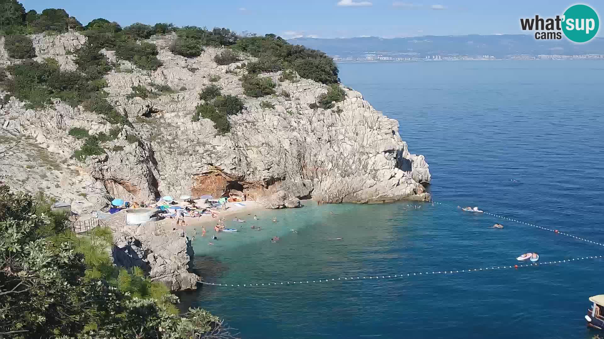 Webcam Brseč beach – Mošćenička Draga – Croatia