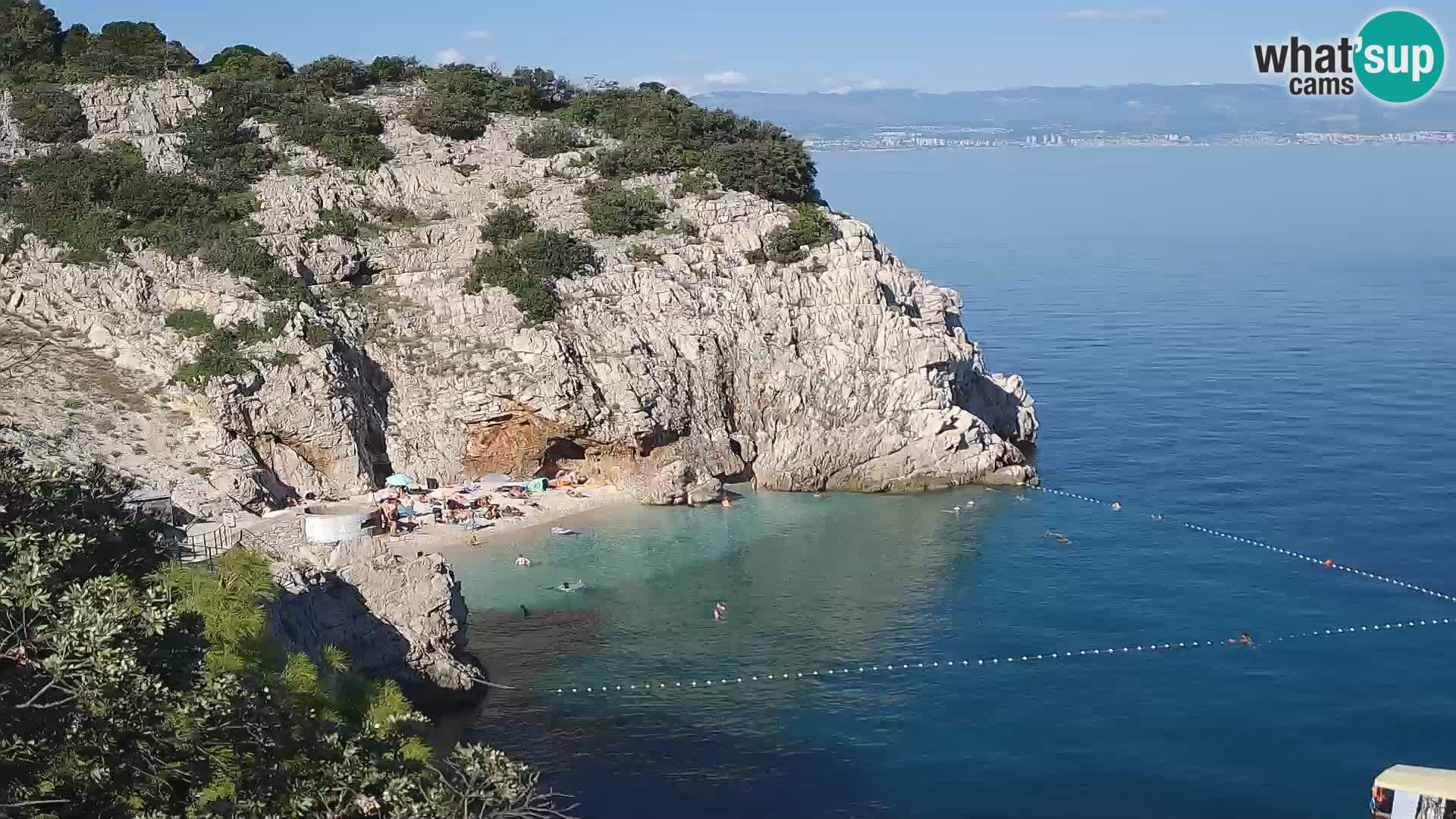 Webcam Brseč beach – Mošćenička Draga – Croatia