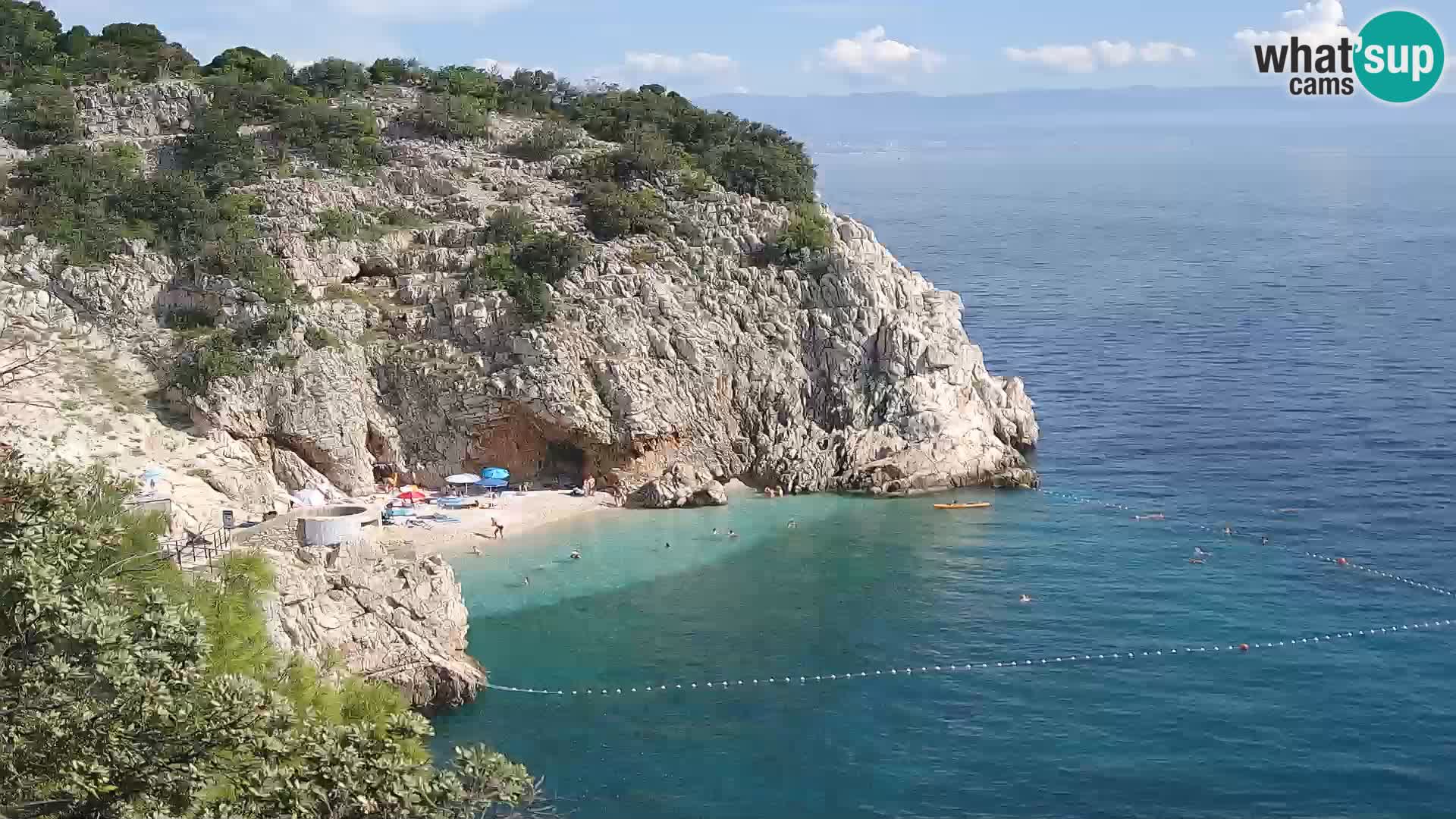 Webcam Brseč beach – Mošćenička Draga – Croatia