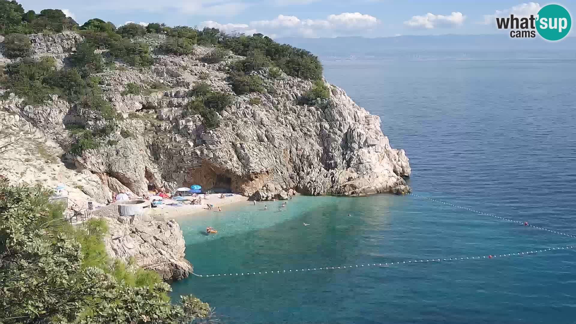 Webcam Brseč Strand – Mošćenička Draga – Kroatien
