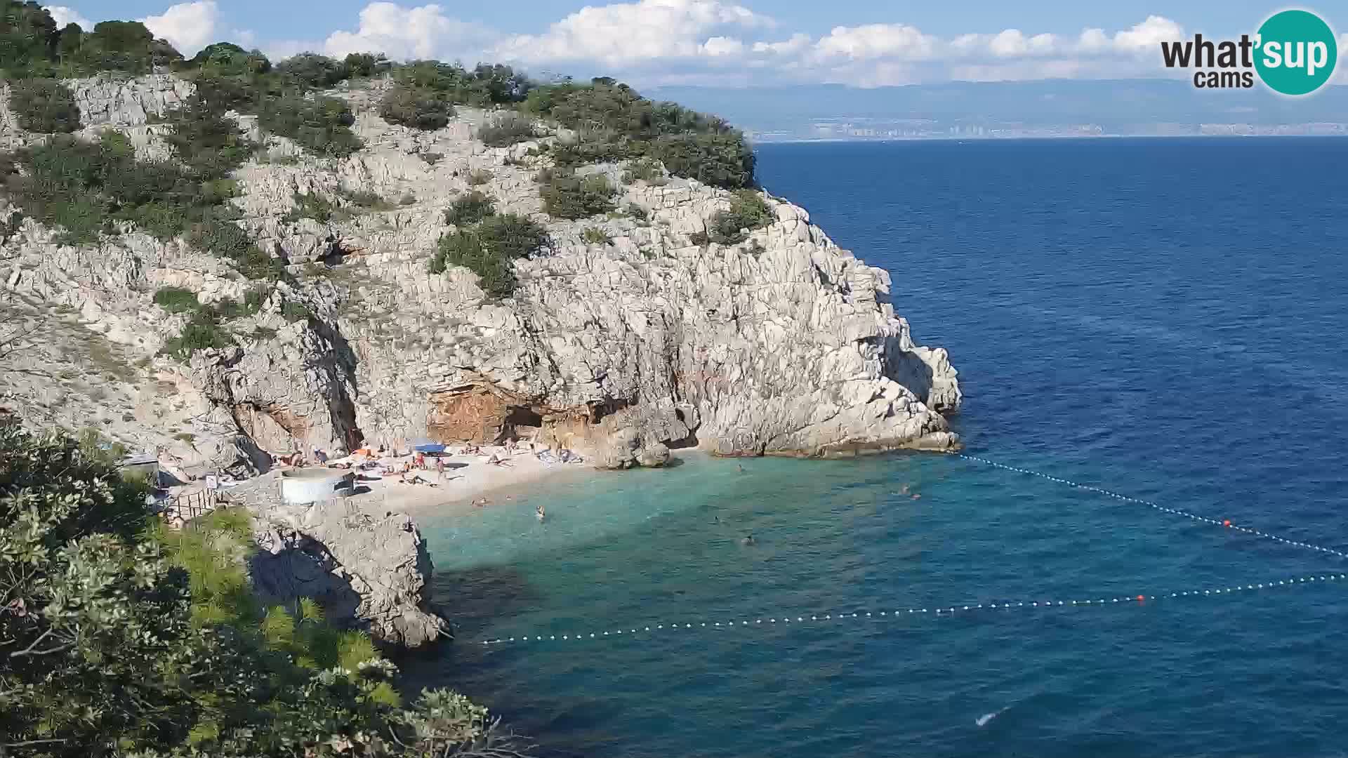 Webcam Brseč beach – Mošćenička Draga – Croatia