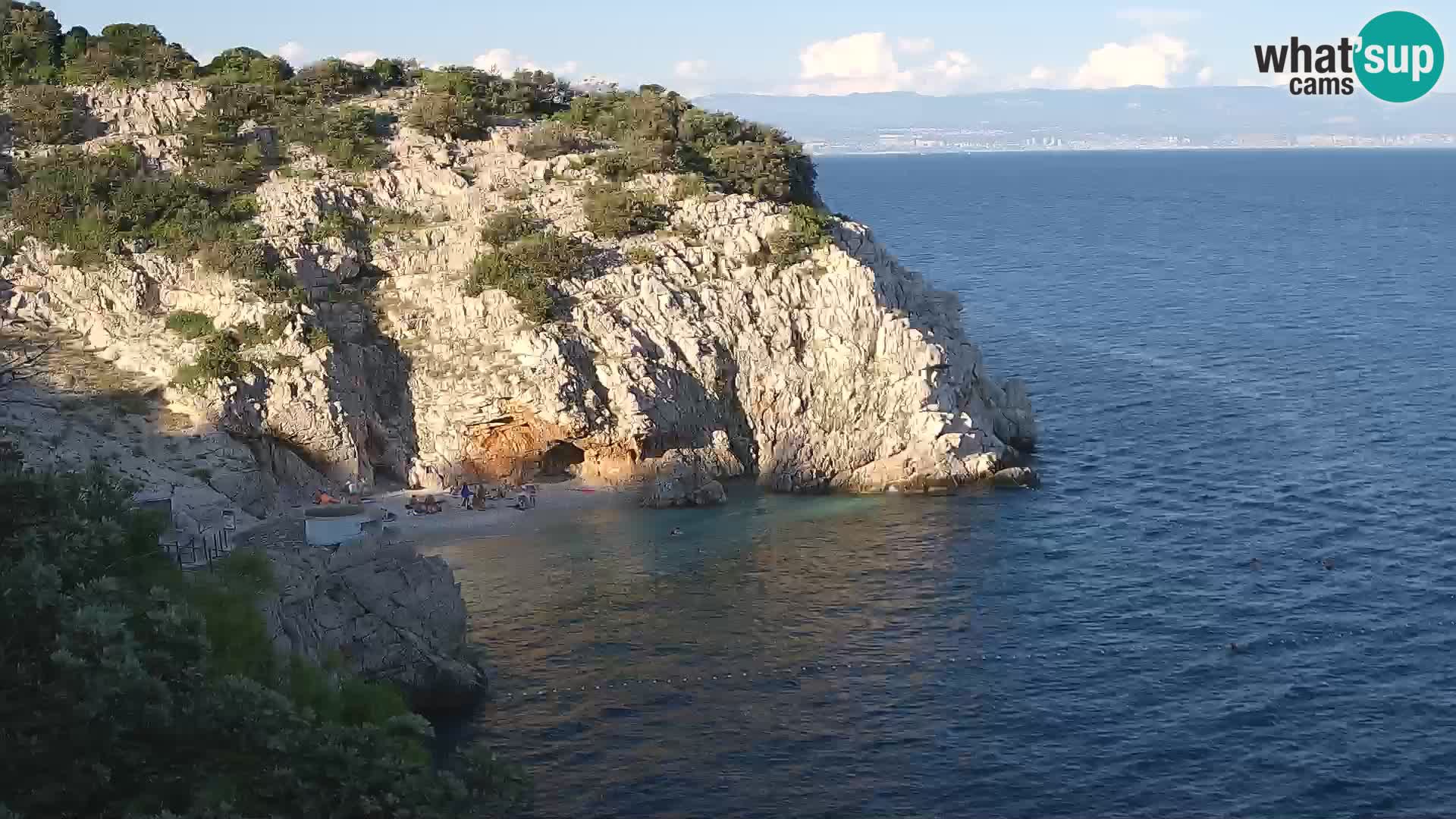 Webcam Brseč beach – Mošćenička Draga – Croatia