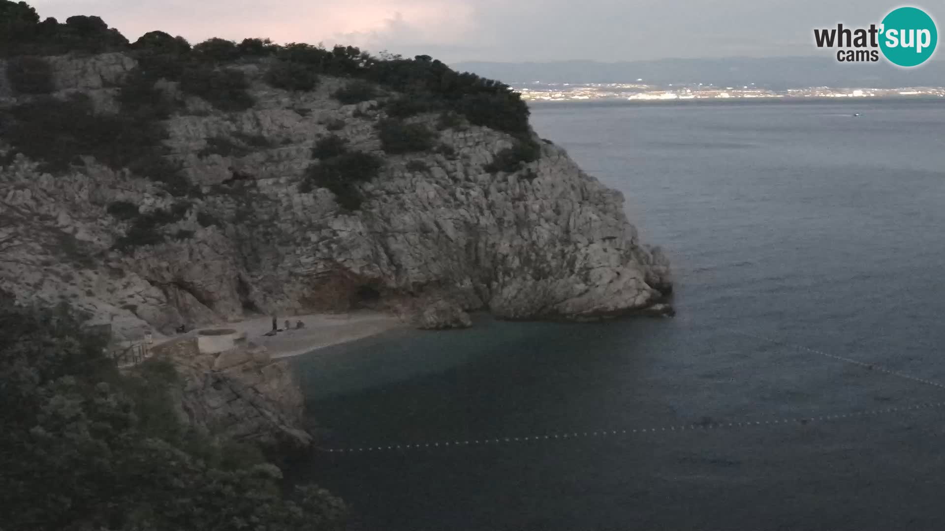 Cámara web de la playa de Brseč en Mošćenička Draga, Croacia