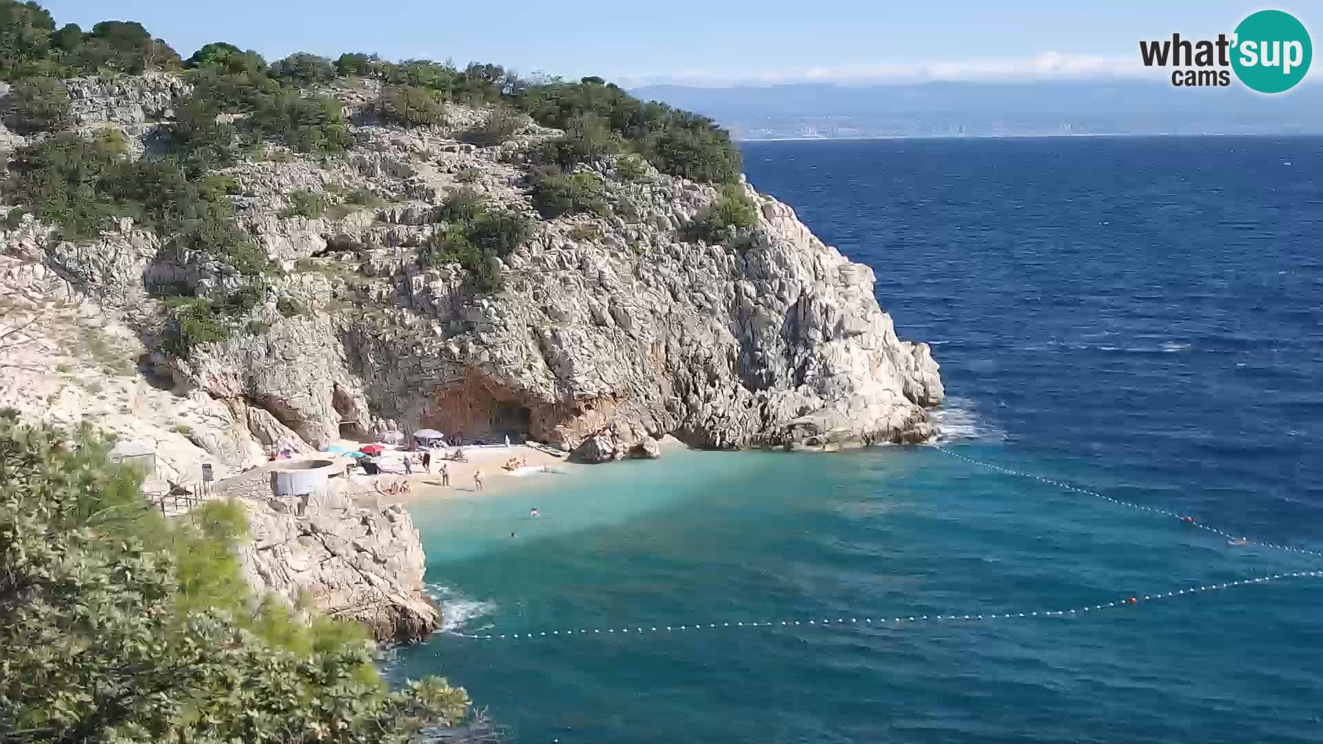 Webcam Brseč beach – Mošćenička Draga – Croatia