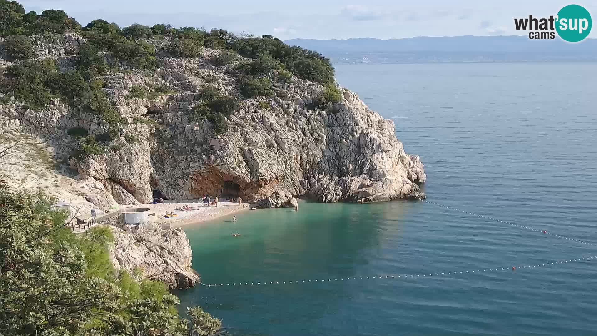 Webcam Brseč beach – Mošćenička Draga – Croatia