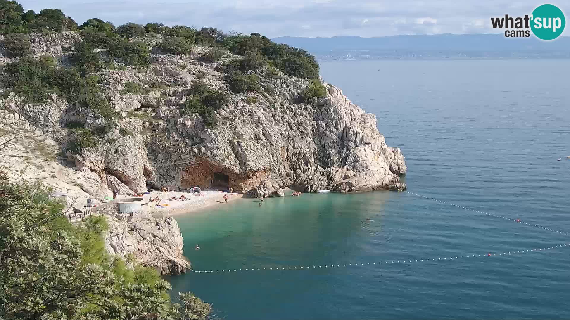 Webcam Bersezio spiaggia – Draga di Moschiena – Croazia