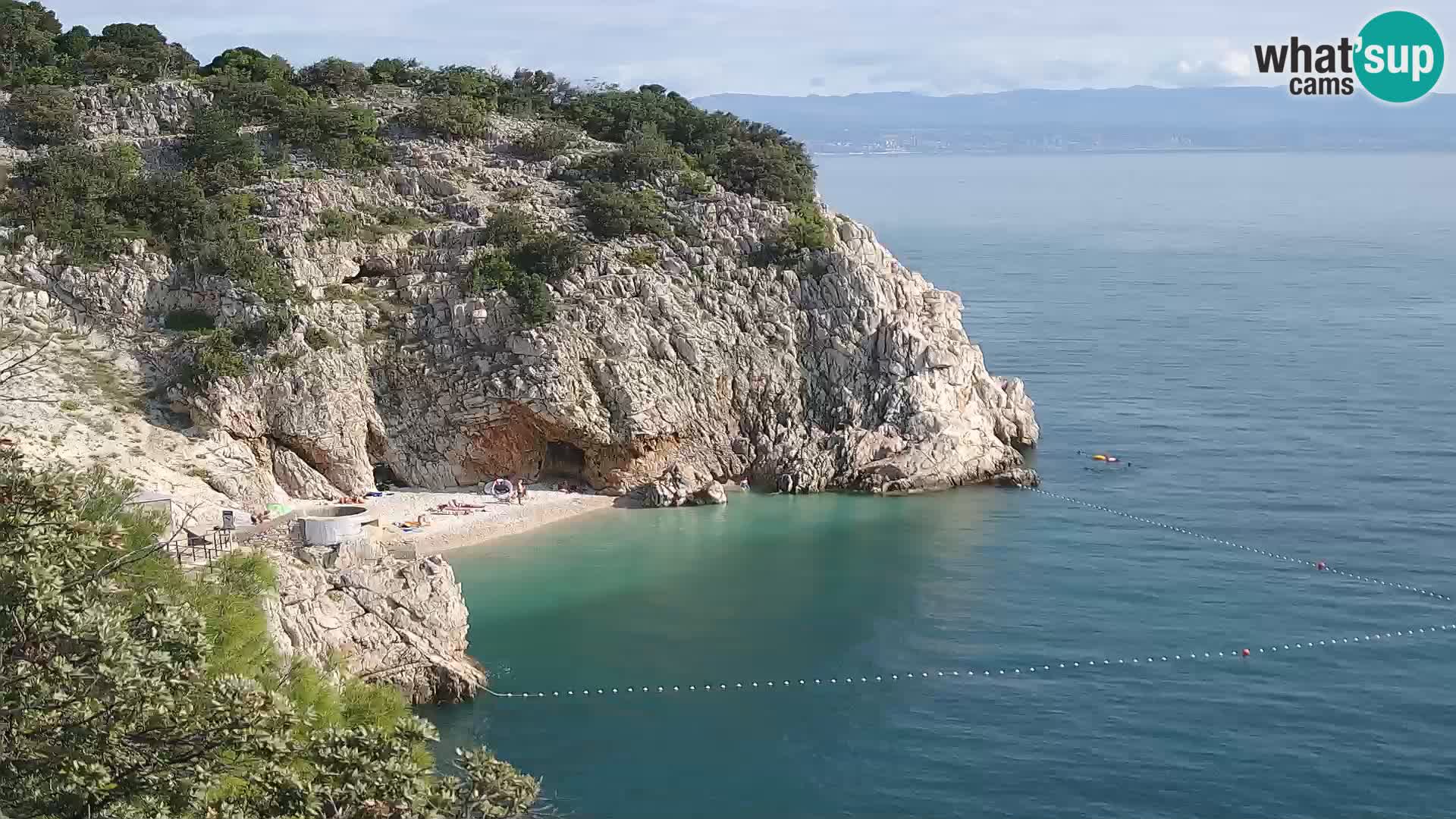 Webcam Brseč beach – Mošćenička Draga – Croatia