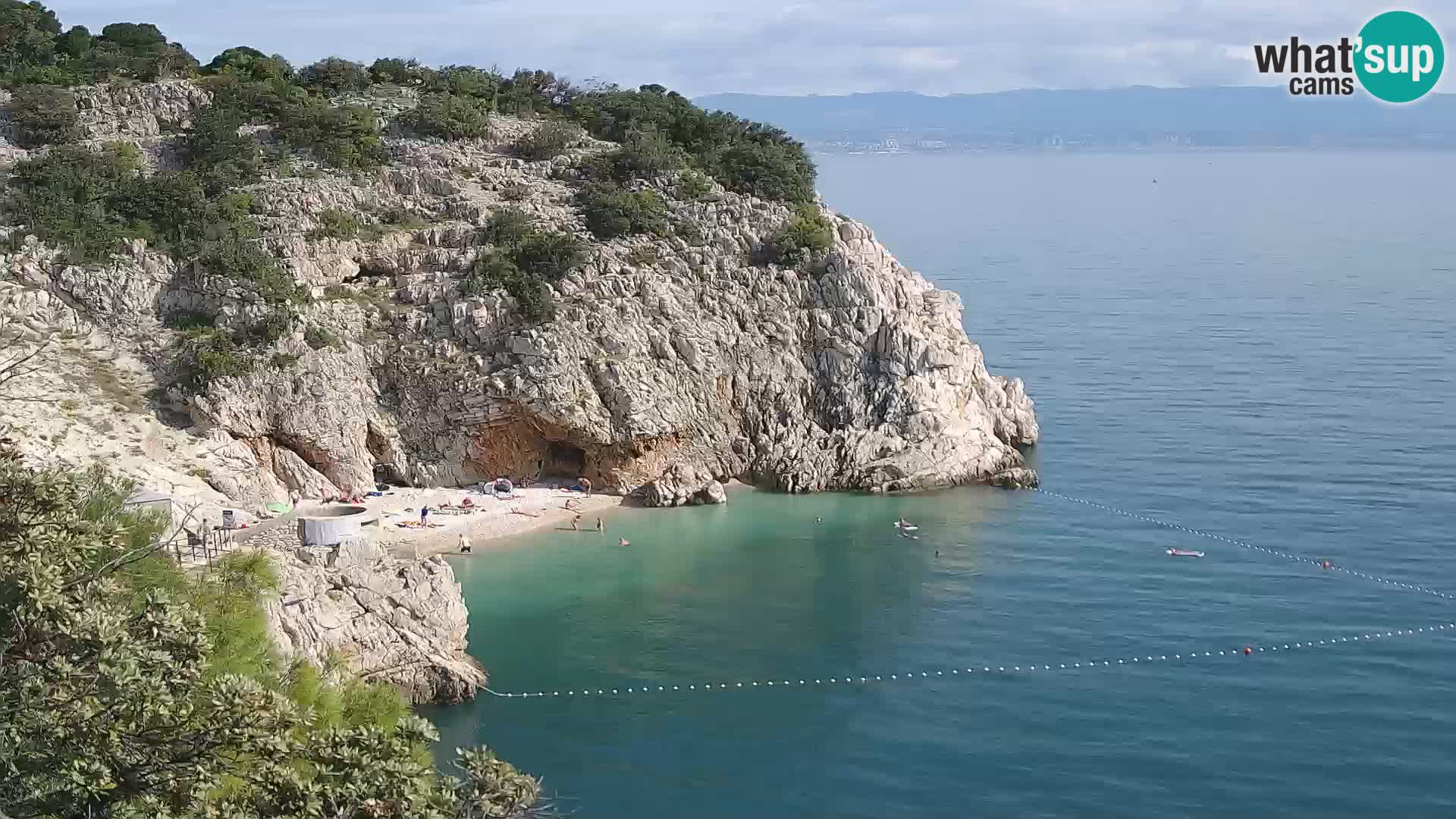 Webcam Brseč beach – Mošćenička Draga – Croatia
