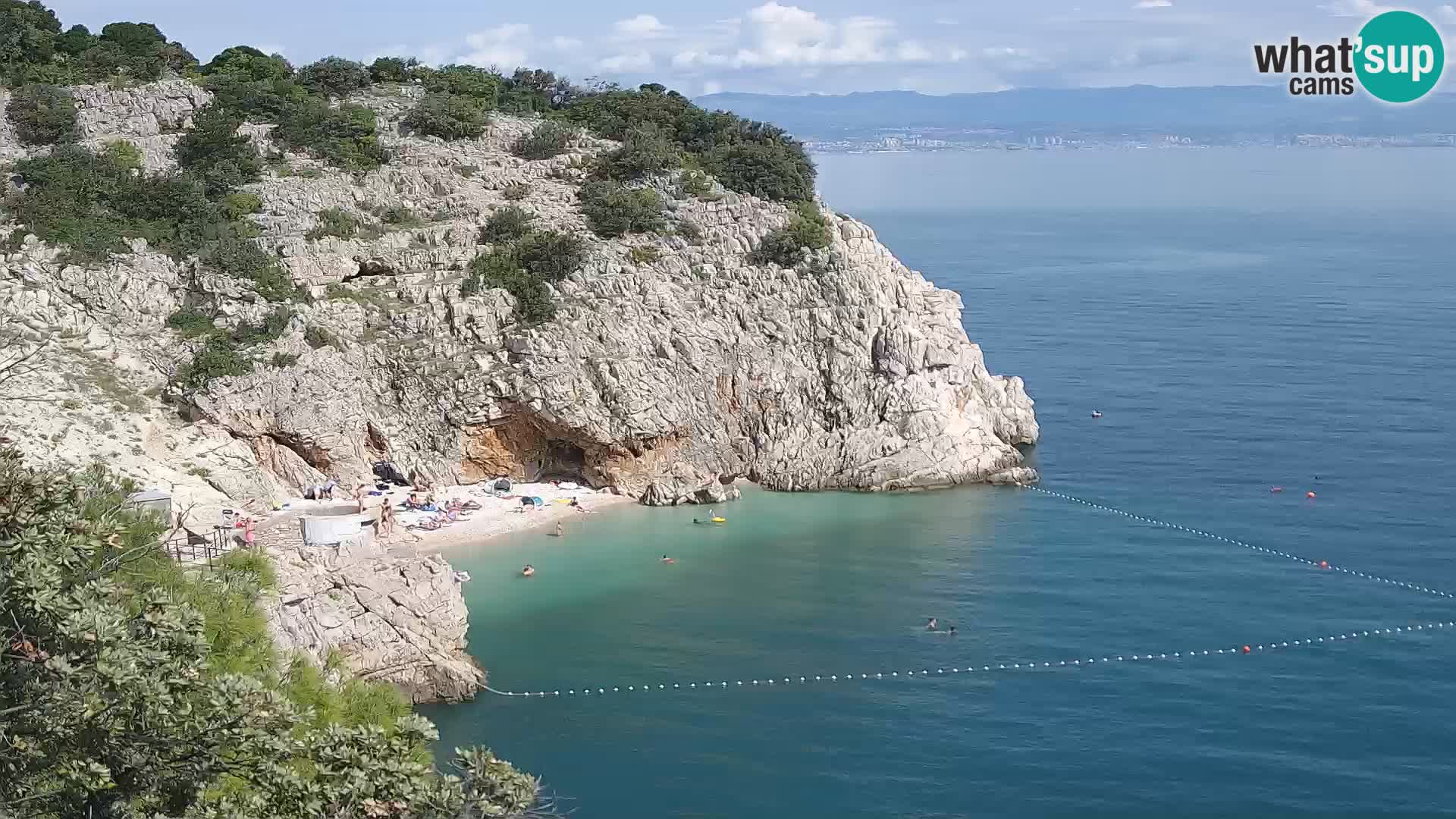 Webcam Brseč beach – Mošćenička Draga – Croatia