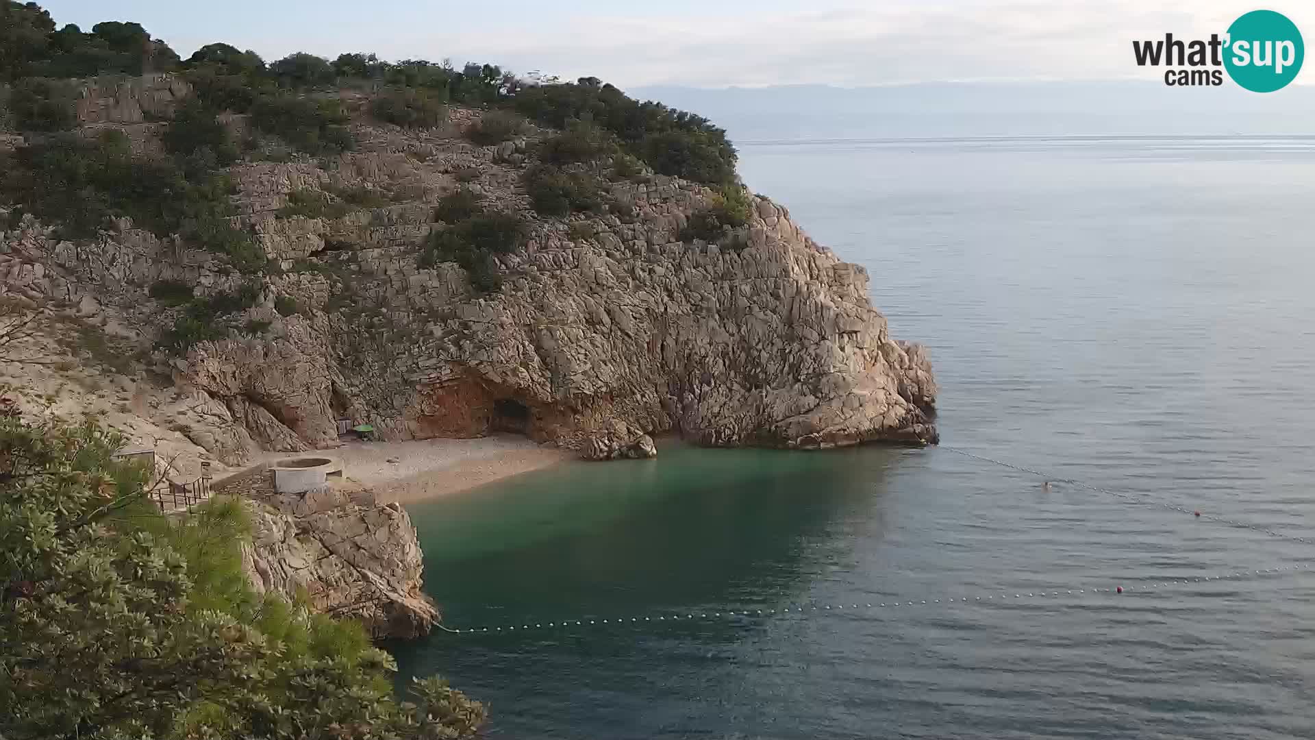 Web kamera plaže Brseč – Mošćenička Draga – Hrvatska