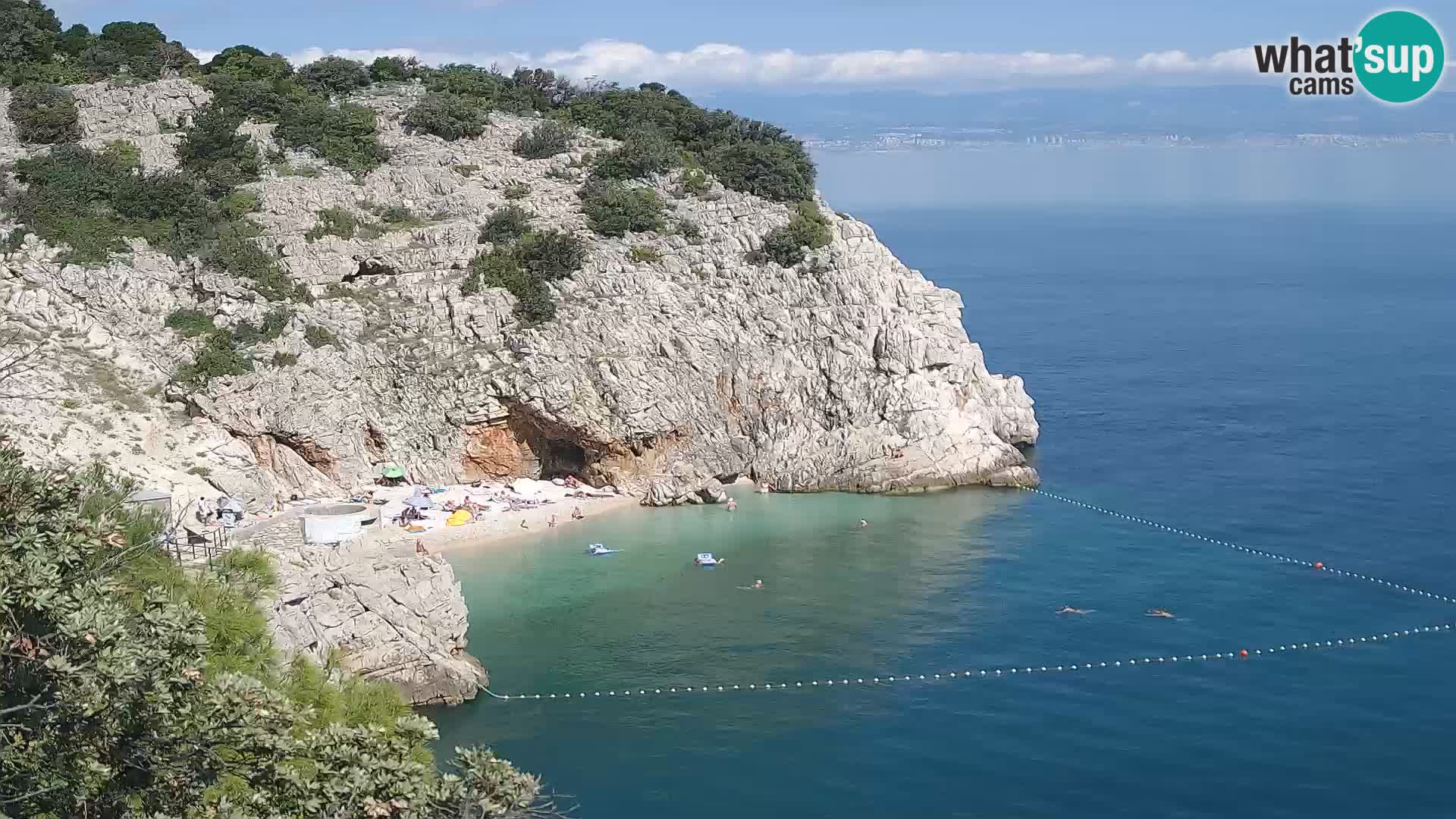 Web kamera plaže Brseč – Mošćenička Draga – Hrvatska