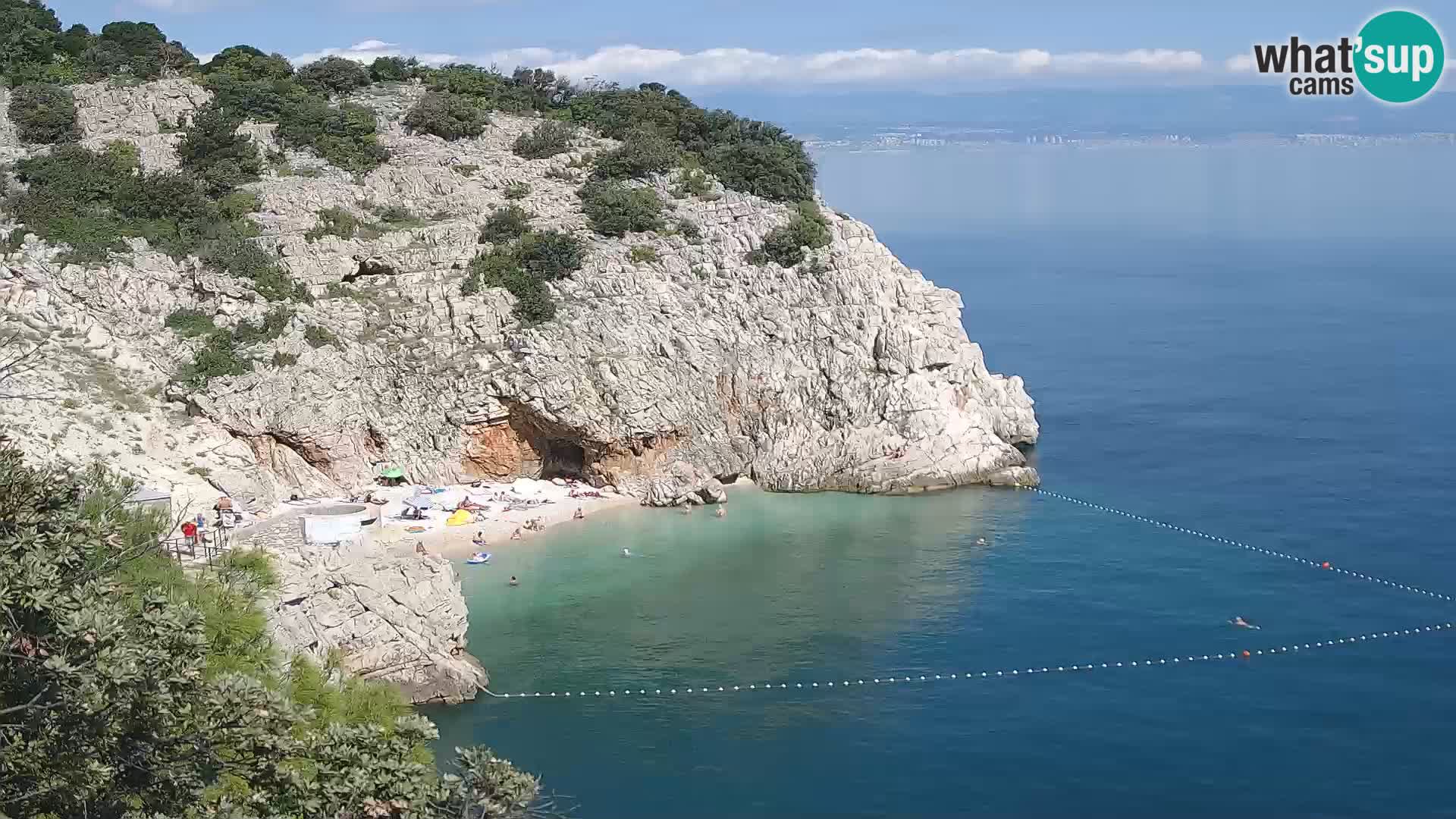 Webcam Bersezio spiaggia – Draga di Moschiena – Croazia