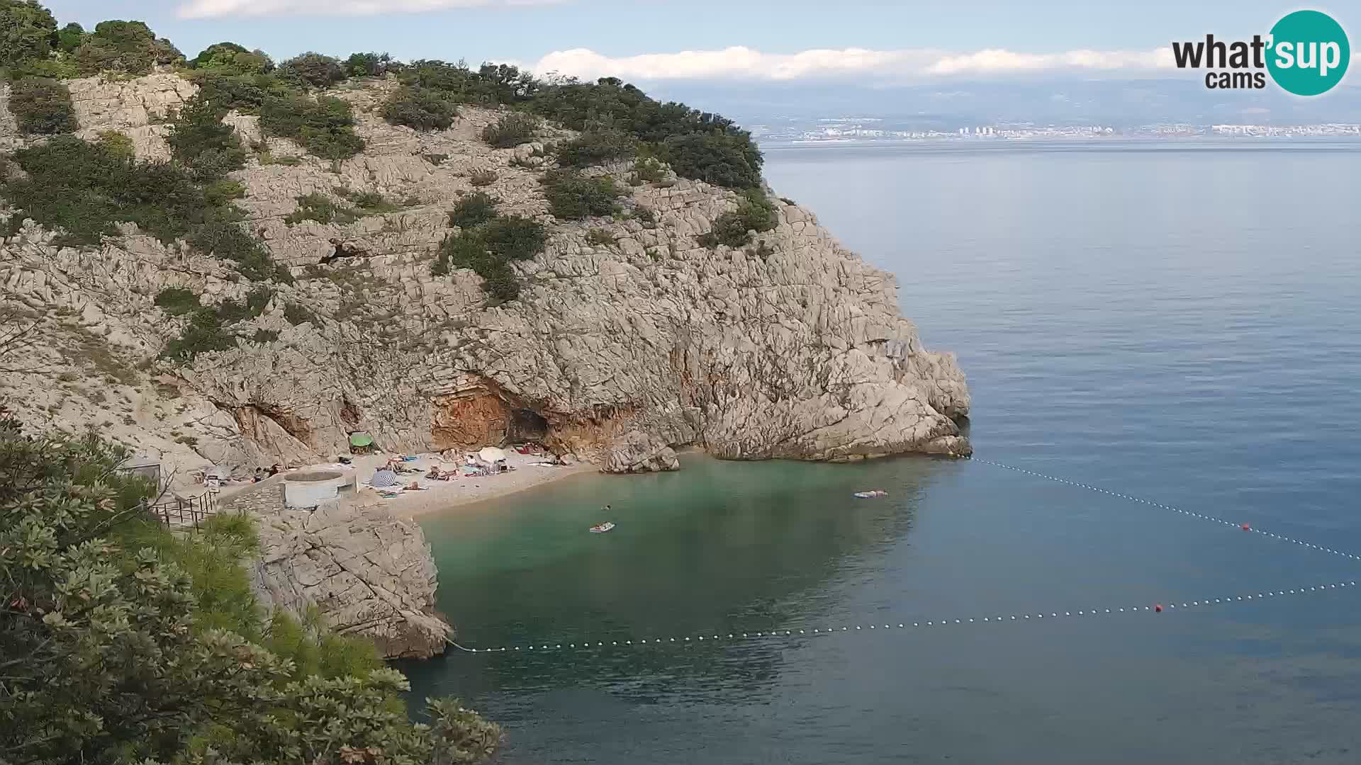 Web kamera plaže Brseč – Mošćenička Draga – Hrvatska