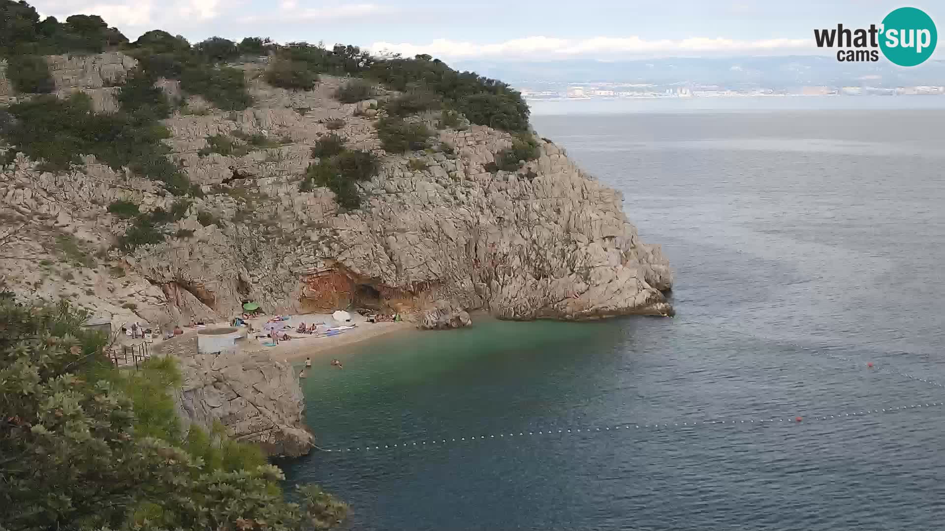 Webcam Bersezio spiaggia – Draga di Moschiena – Croazia