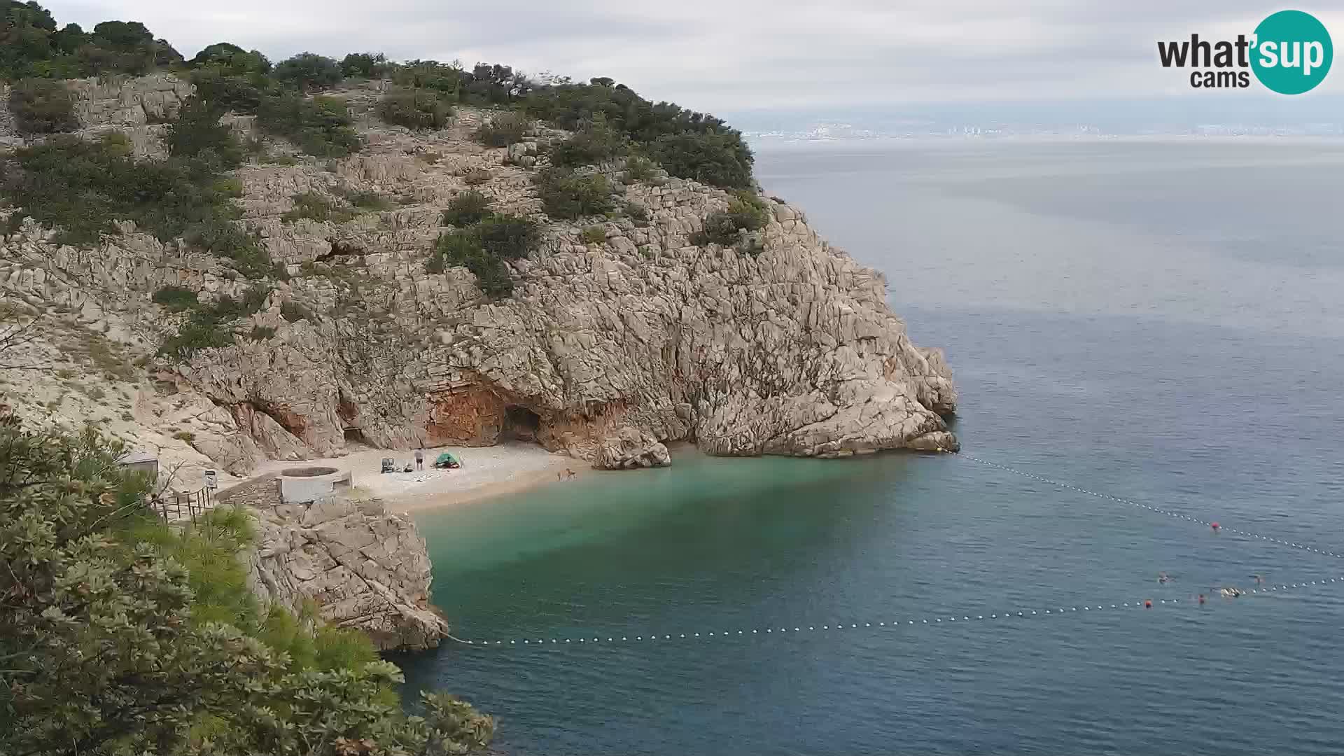 Webcam Brseč beach – Mošćenička Draga – Croatia