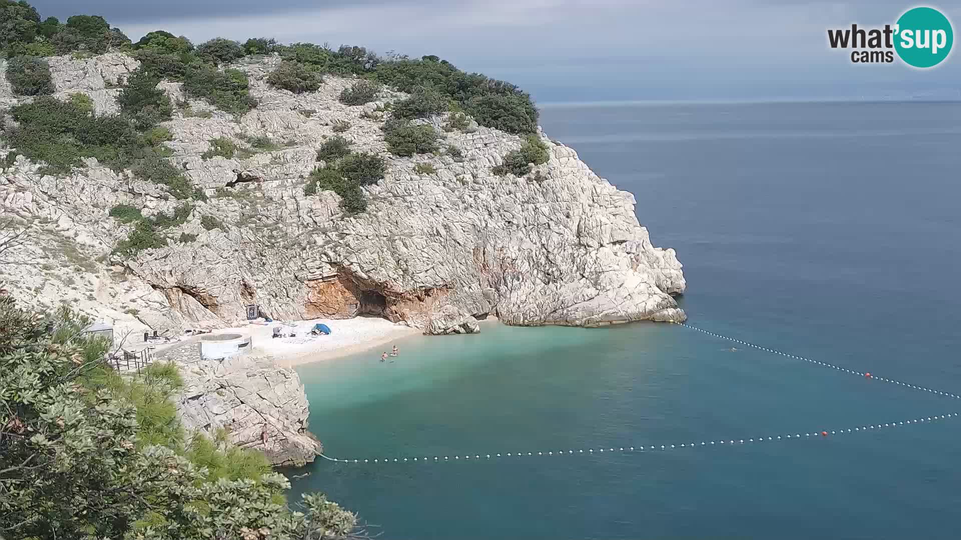 Webcam Bersezio spiaggia – Draga di Moschiena – Croazia