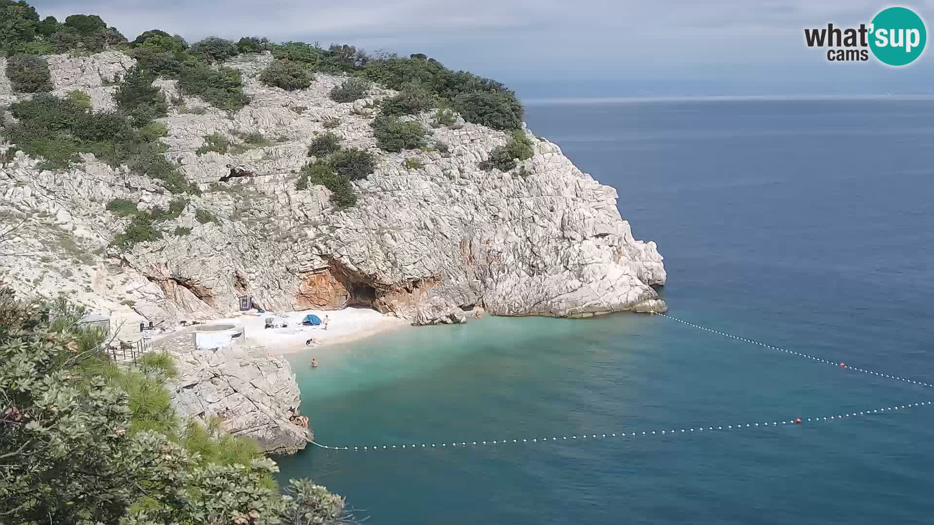 Web kamera plaže Brseč – Mošćenička Draga – Hrvatska