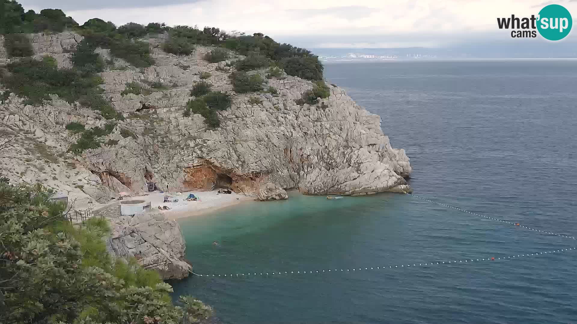 Webcam Brseč Strand – Mošćenička Draga – Kroatien