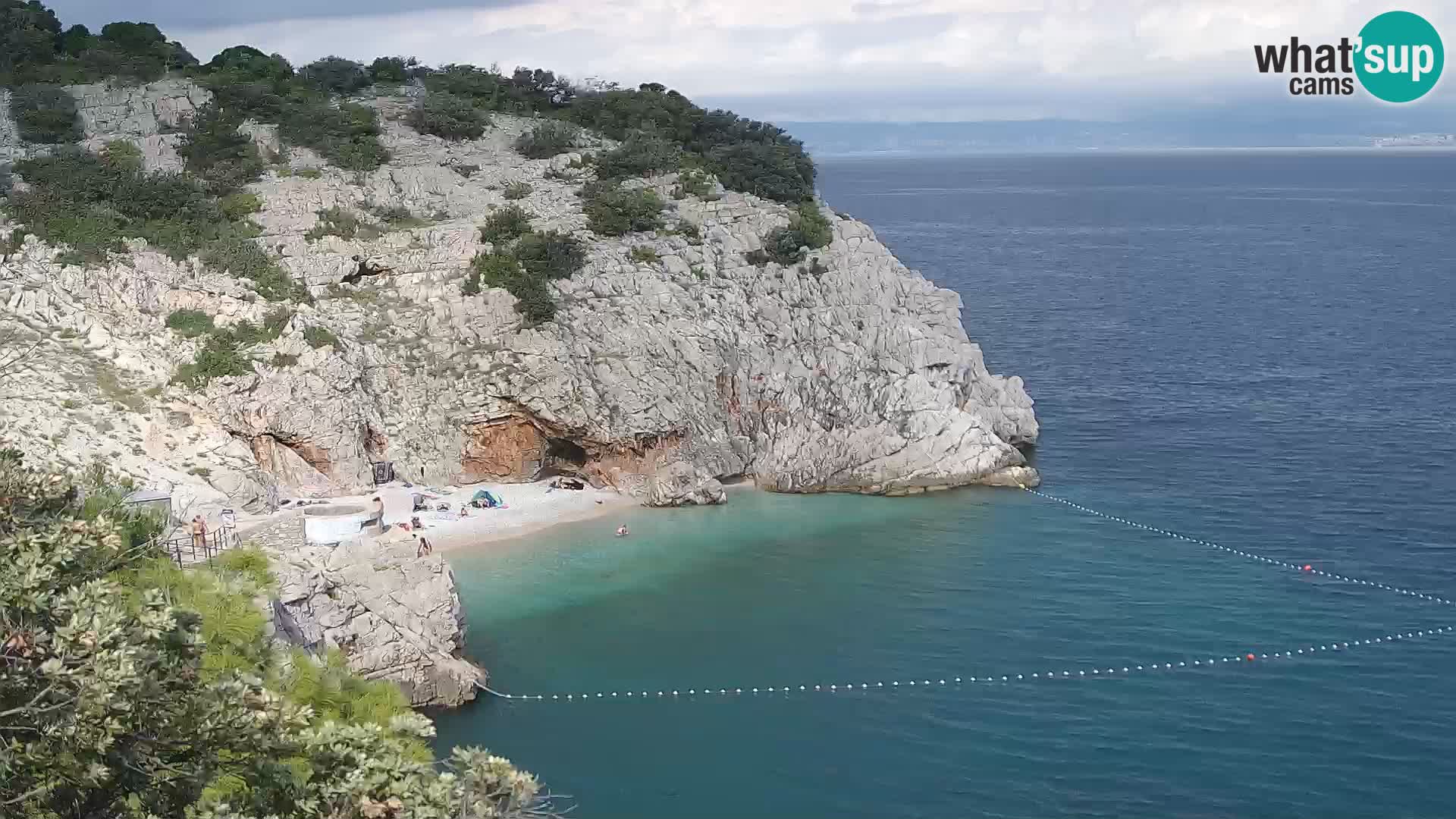 Webcam Bersezio spiaggia – Draga di Moschiena – Croazia