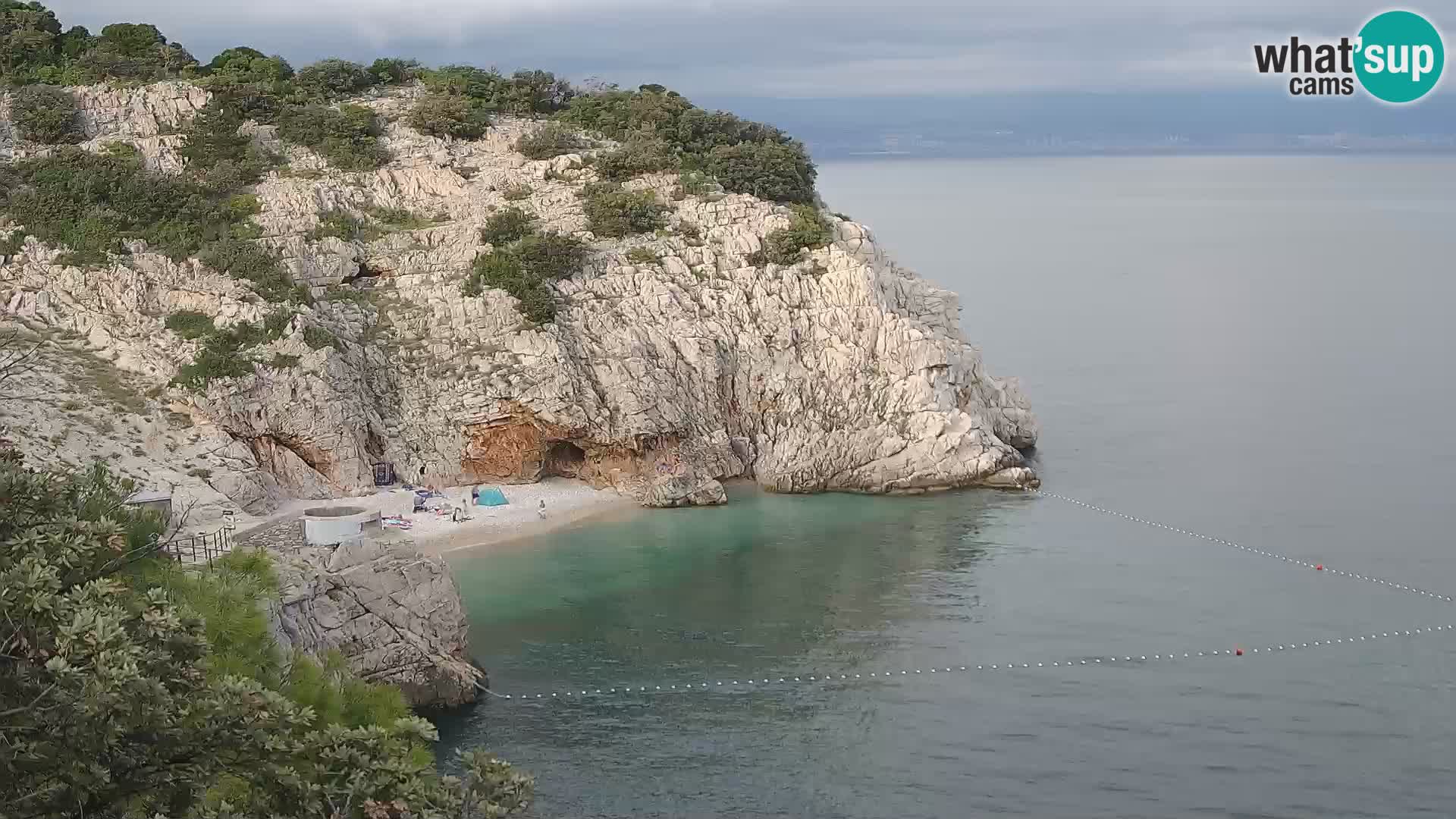 Webcam Brseč beach – Mošćenička Draga – Croatia
