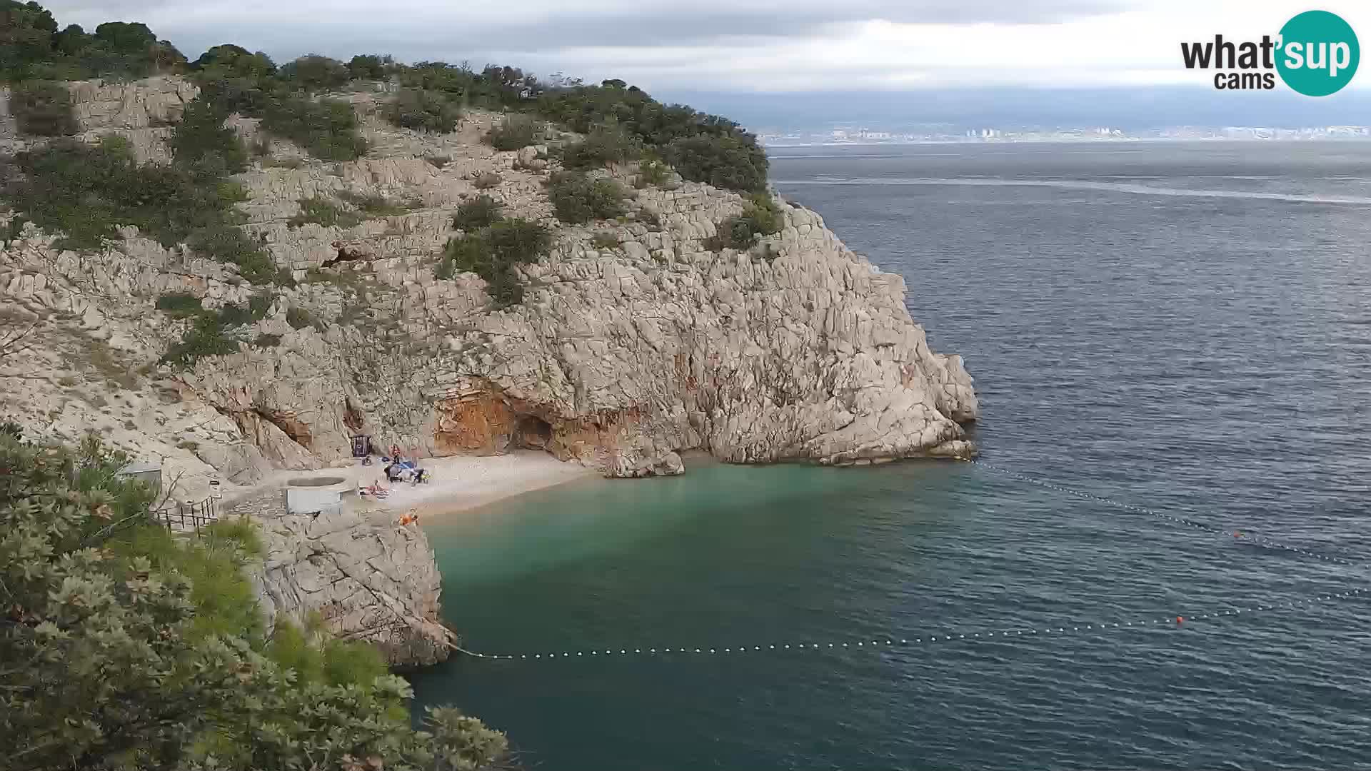 Webcam Brseč Strand – Mošćenička Draga – Kroatien