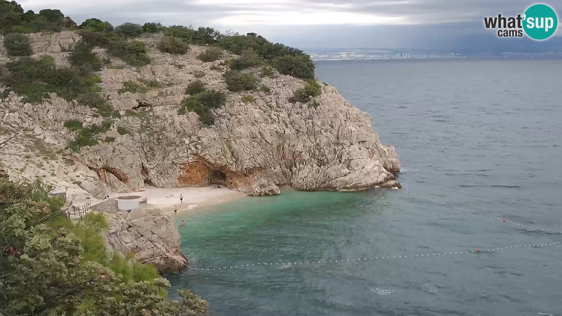 Web kamera plaže Brseč – Mošćenička Draga – Hrvatska