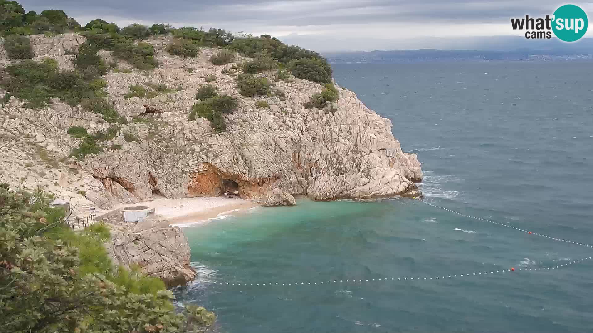 Webcam Brseč beach – Mošćenička Draga – Croatia