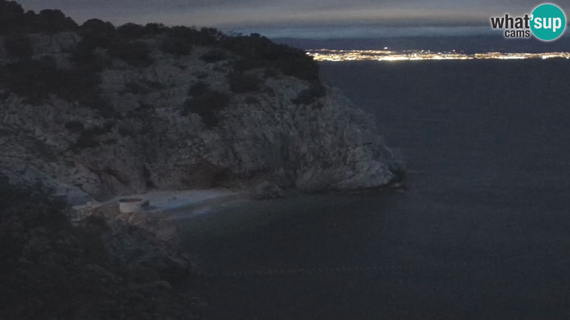 Spletna kamera Brseč plaža – Mošćenička Draga – Hrvaška