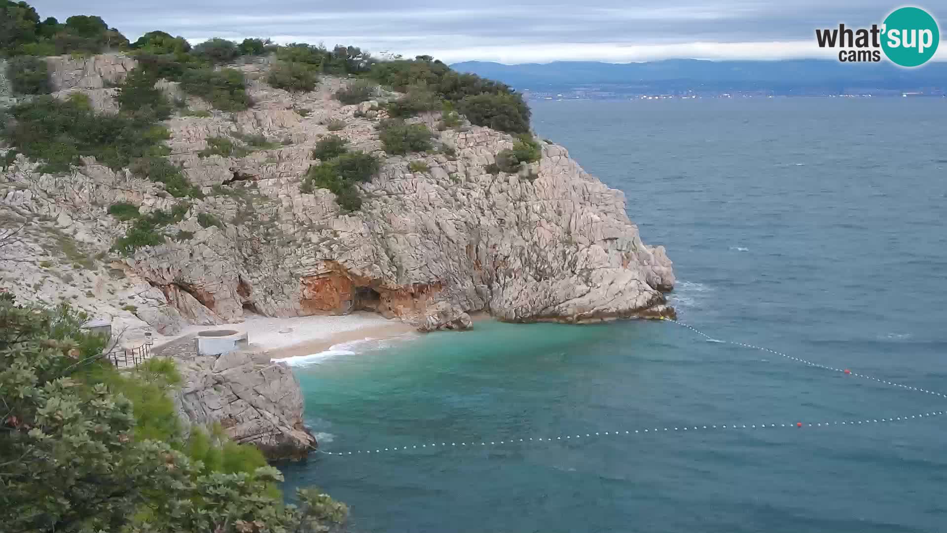 Webcam Brseč beach – Mošćenička Draga – Croatia