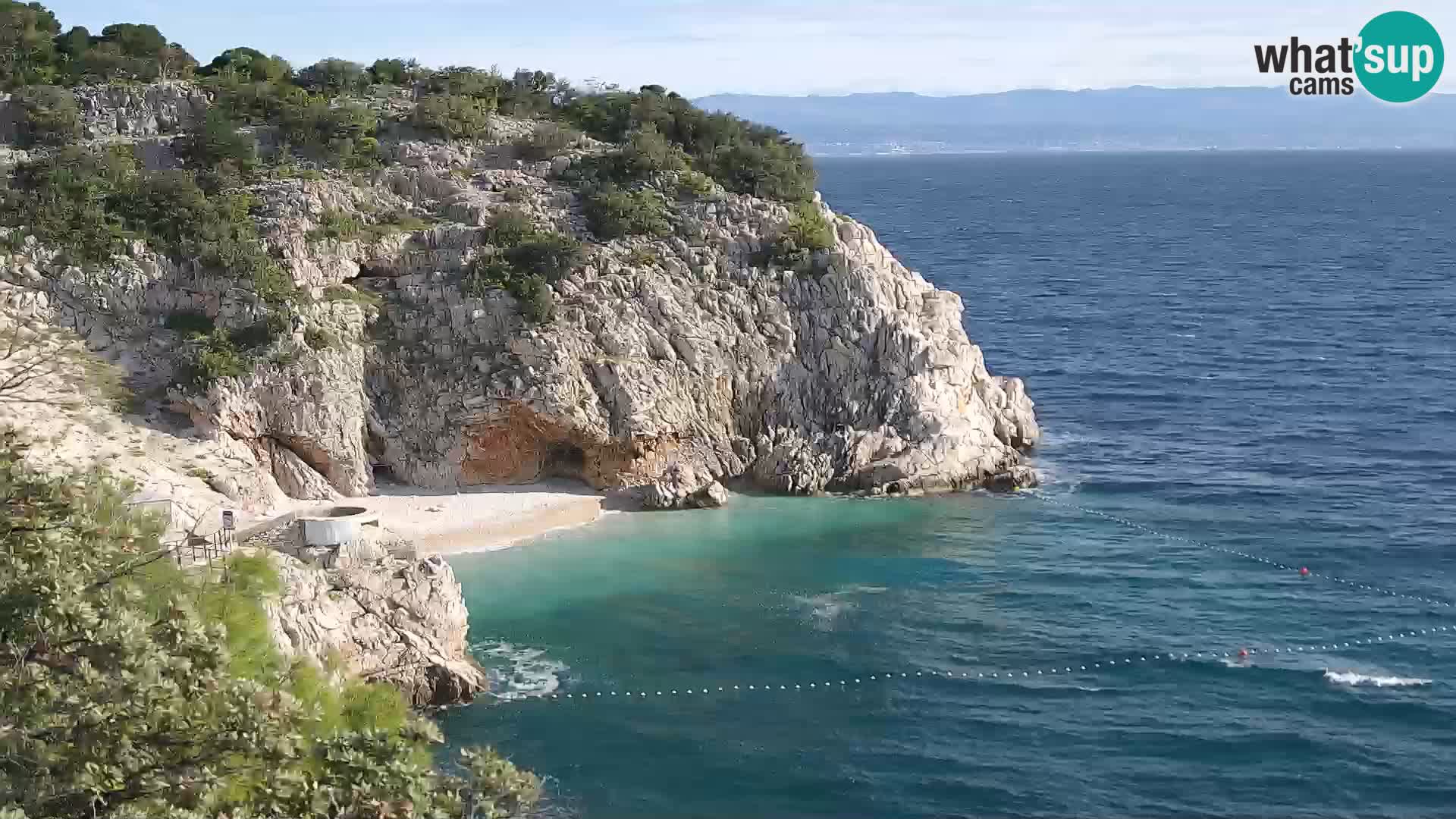 Webcam Brseč Strand – Mošćenička Draga – Kroatien