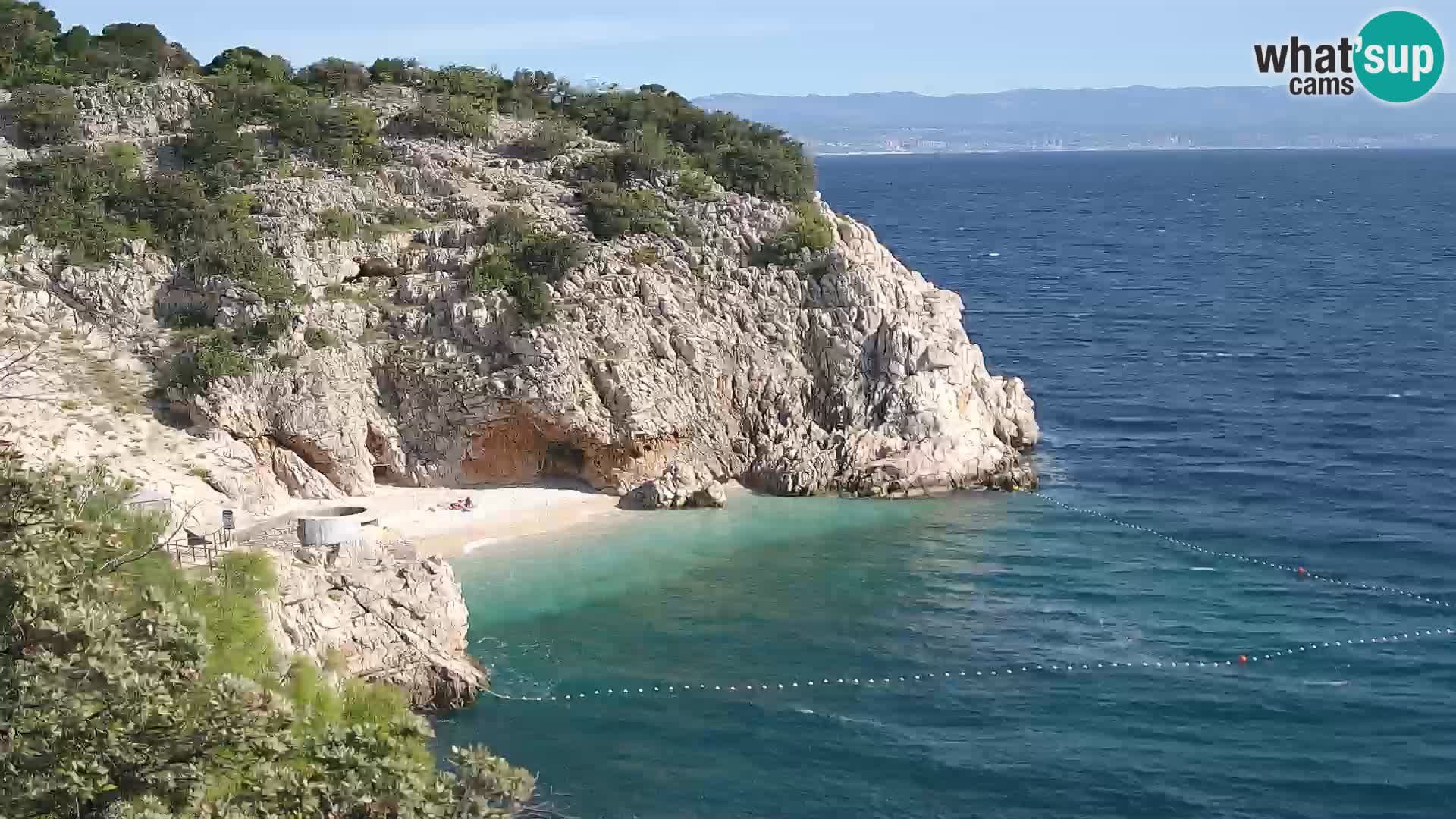 Webcam Brseč Strand – Mošćenička Draga – Kroatien