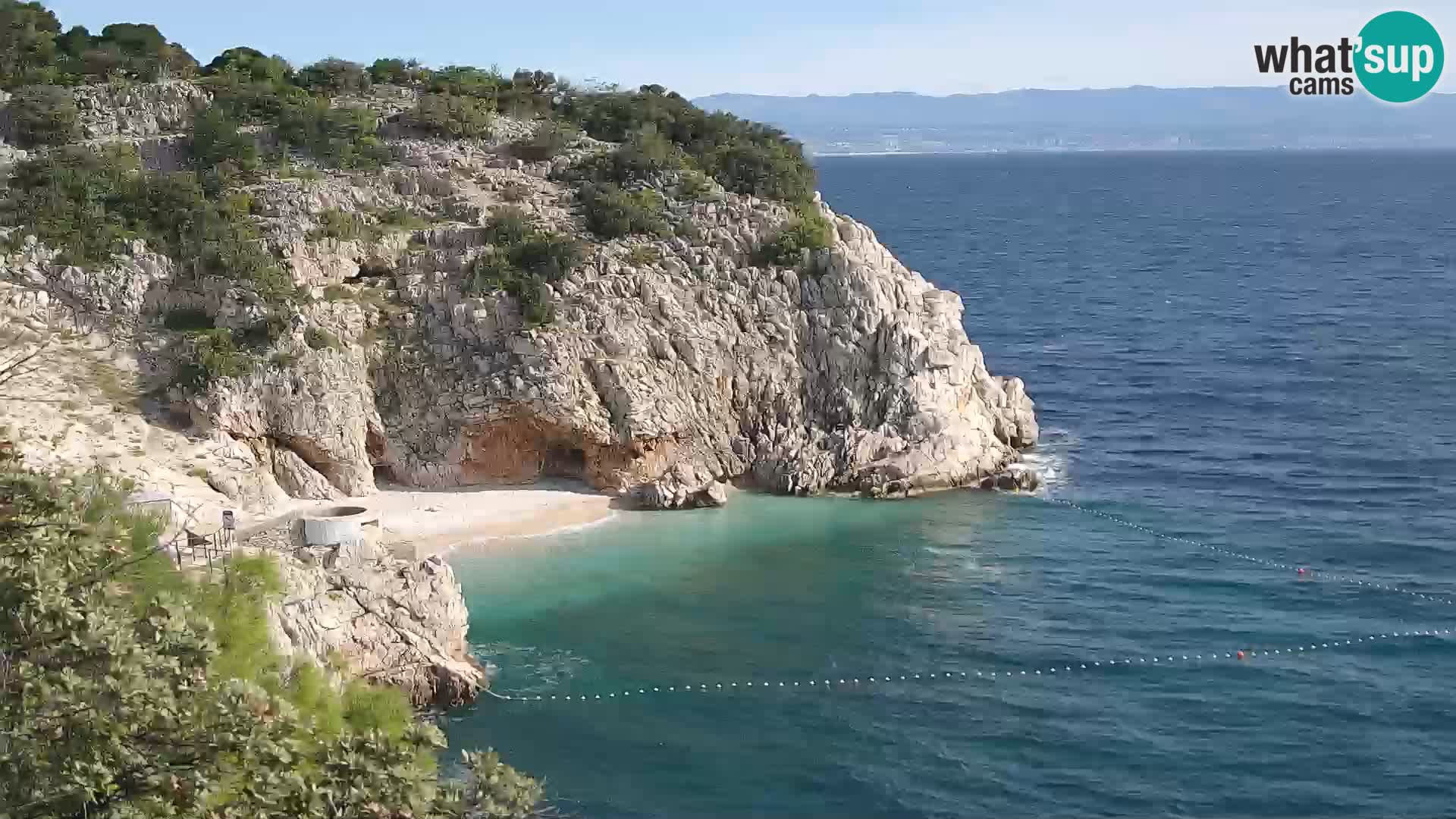 Webcam Brseč beach – Mošćenička Draga – Croatia