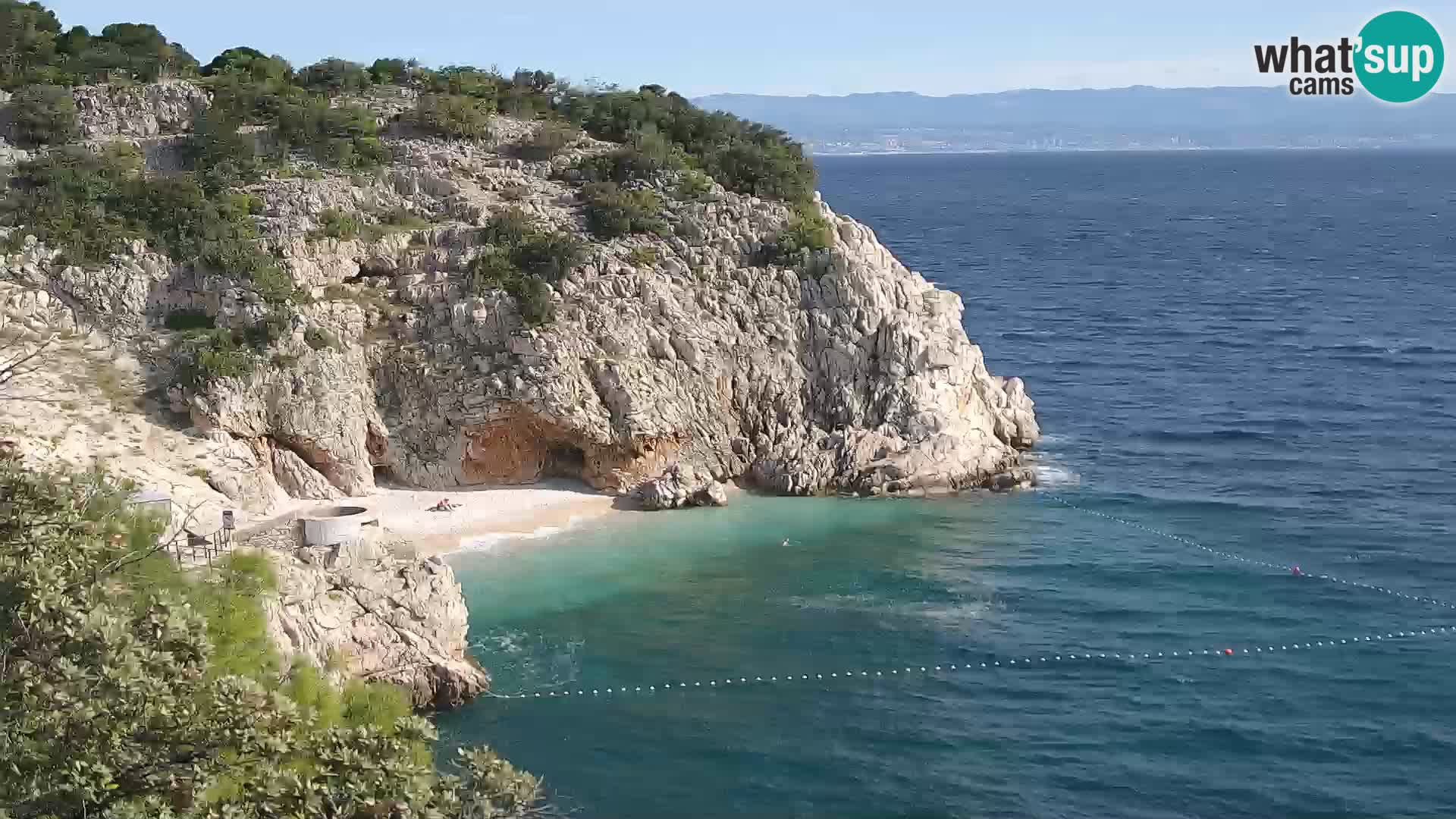 Webcam Brseč beach – Mošćenička Draga – Croatia