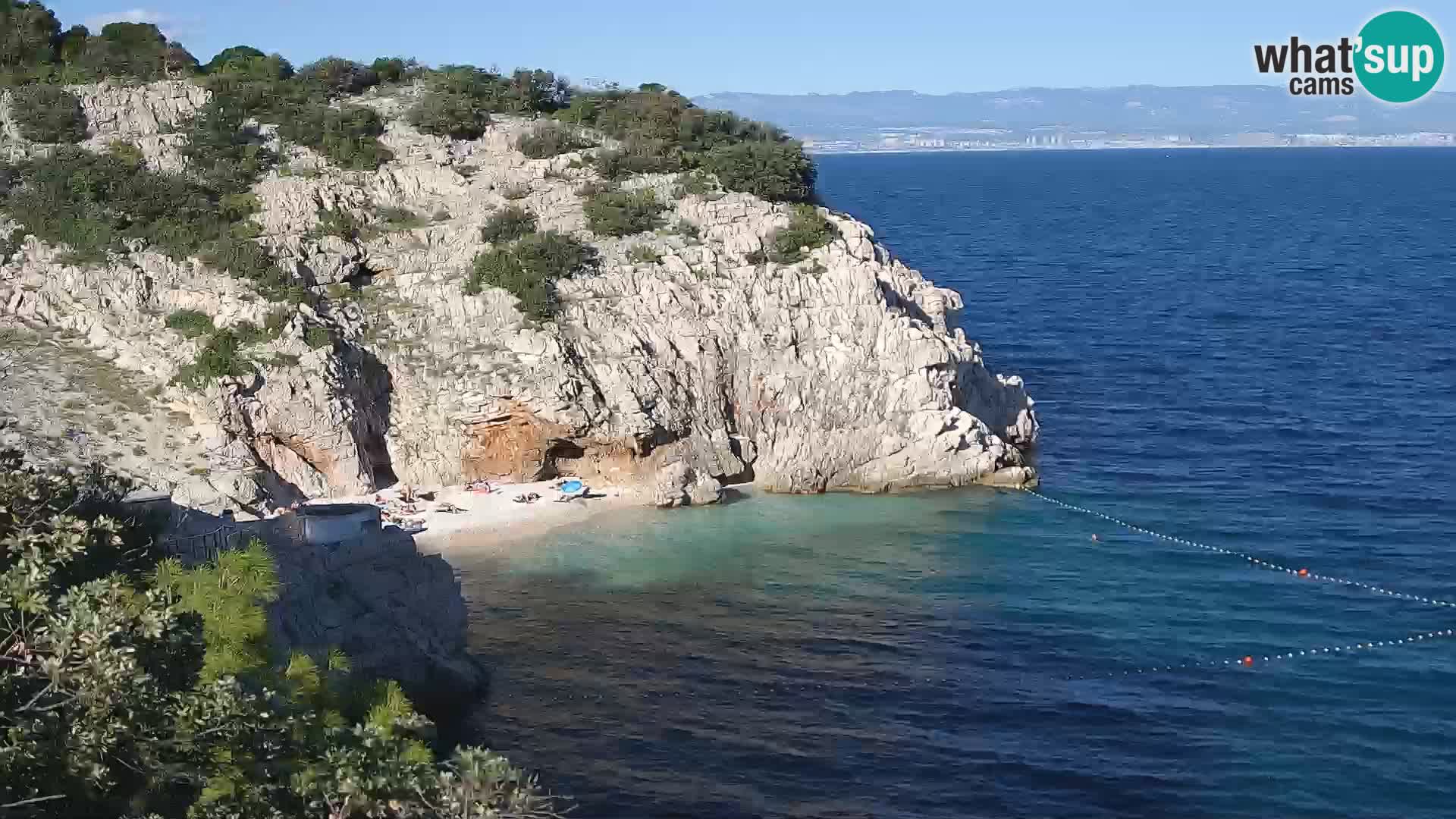 Web kamera plaže Brseč – Mošćenička Draga – Hrvatska