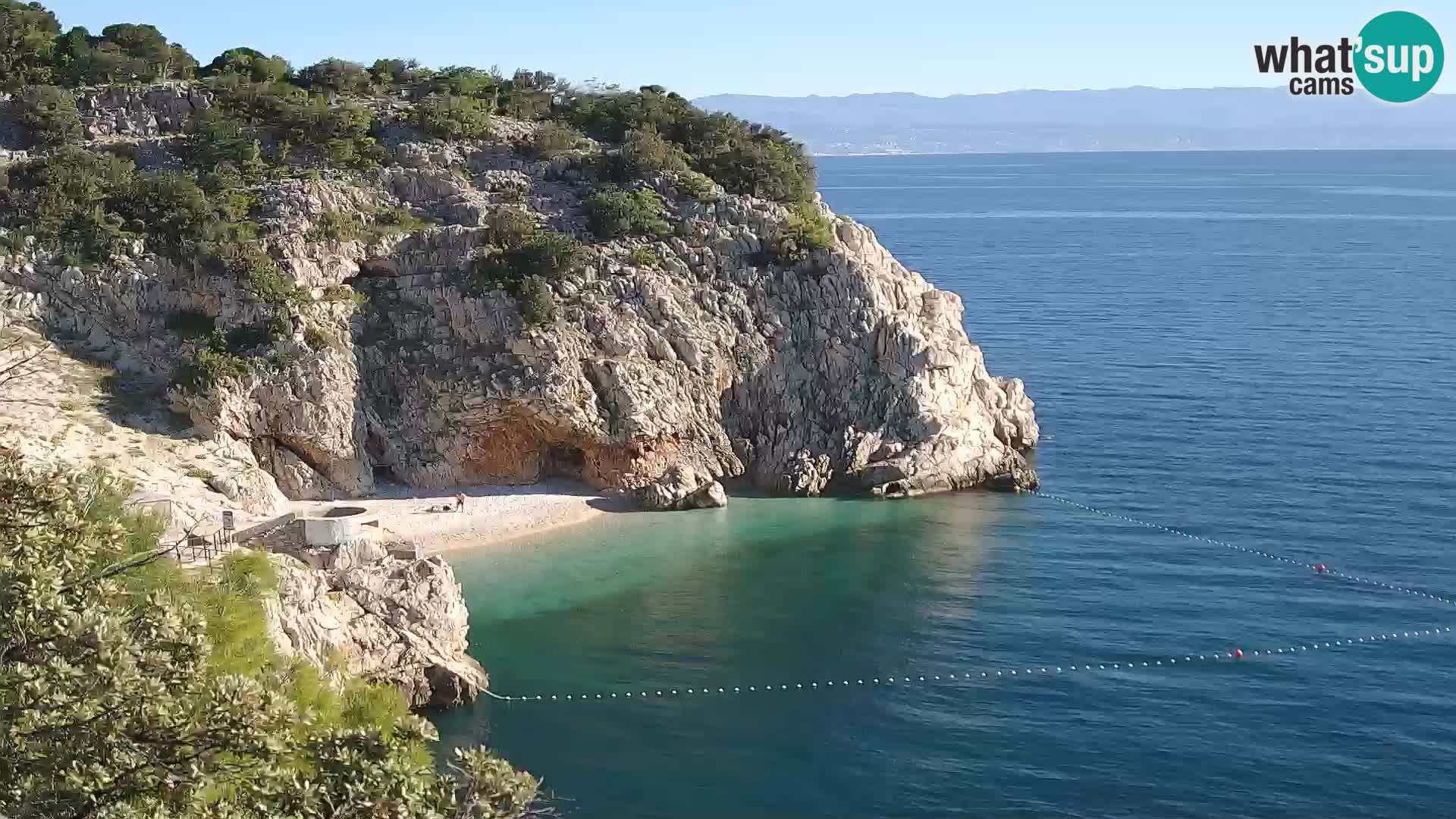 Webcam Brseč beach – Mošćenička Draga – Croatia