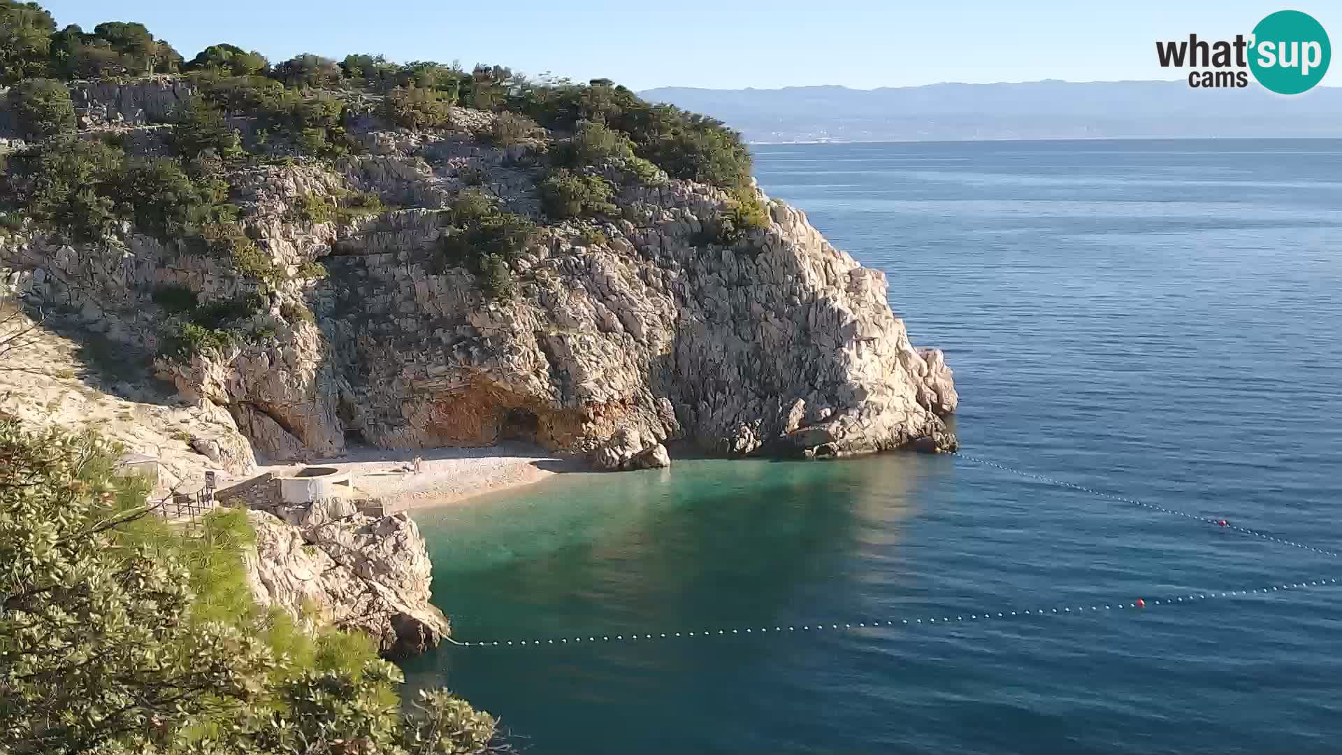 Webcam Brseč beach – Mošćenička Draga – Croatia